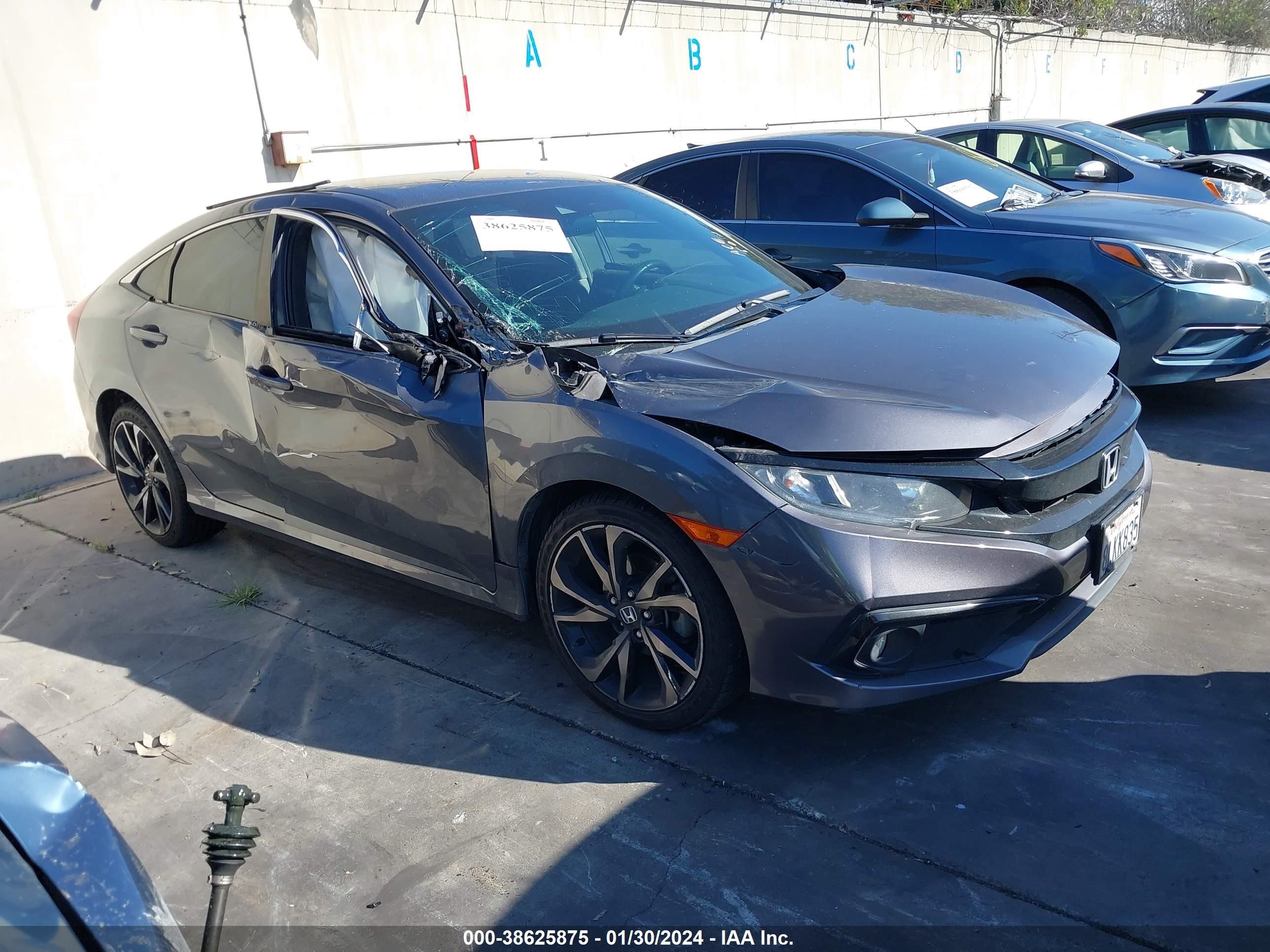 honda civic 2019 2hgfc2f85kh575057