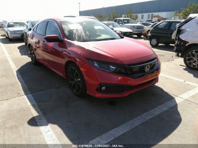 honda civic sedan 2019 2hgfc2f87kh510260