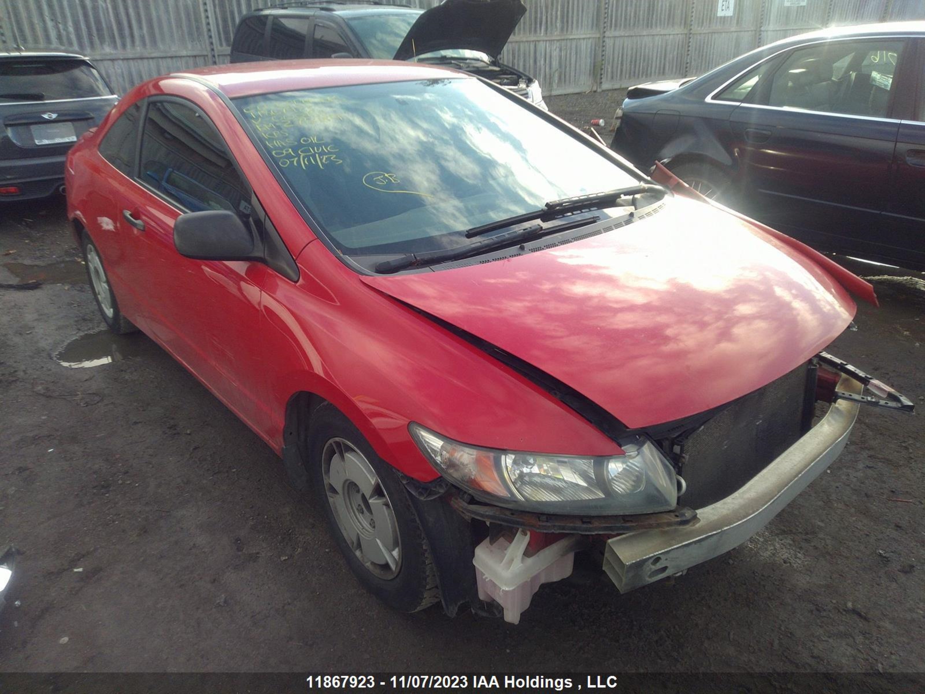 honda civic 2009 2hgfg12379h000185