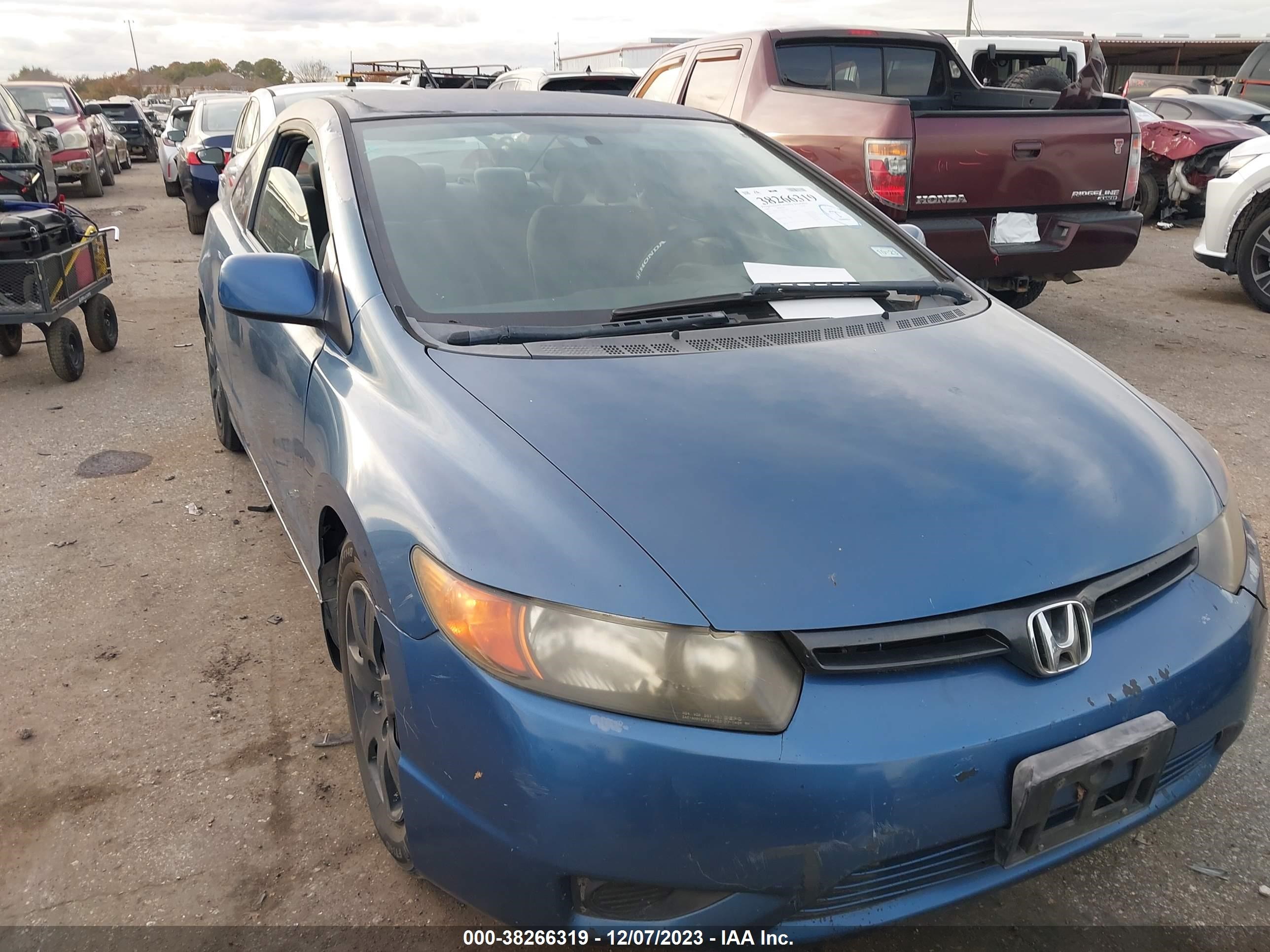 honda civic 2007 2hgfg12677h565642