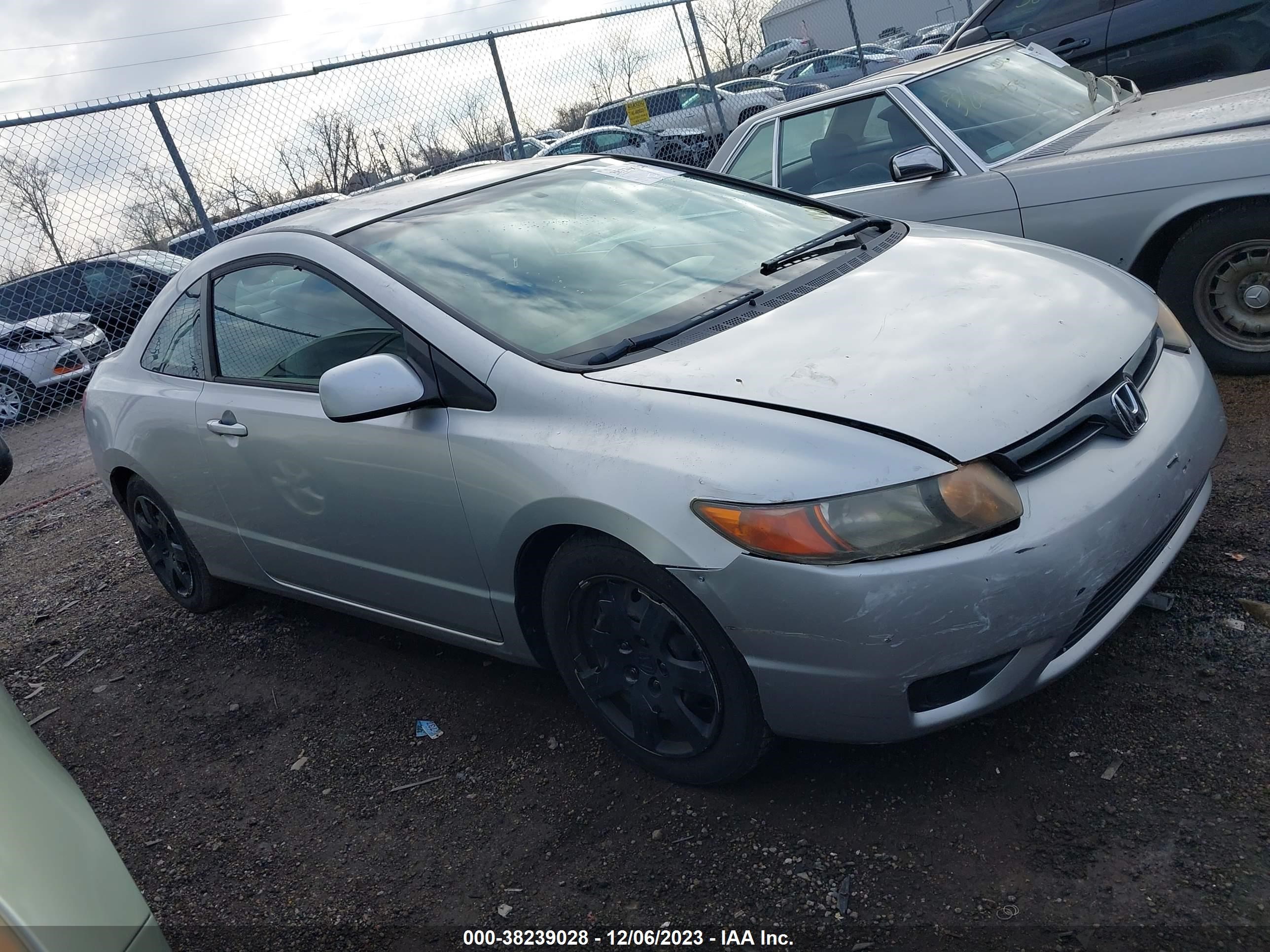 honda civic 2007 2hgfg126x7h501983