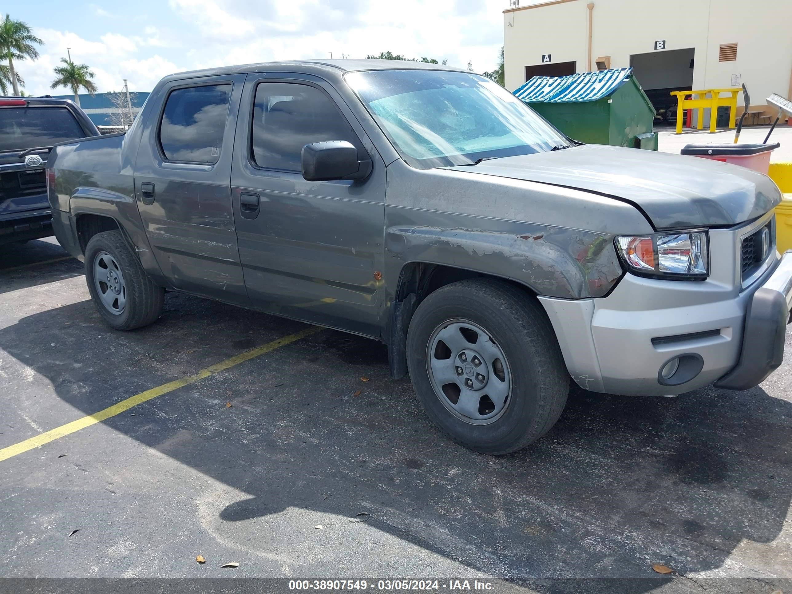 honda ridgeline 2007 2hjyk16207h531793