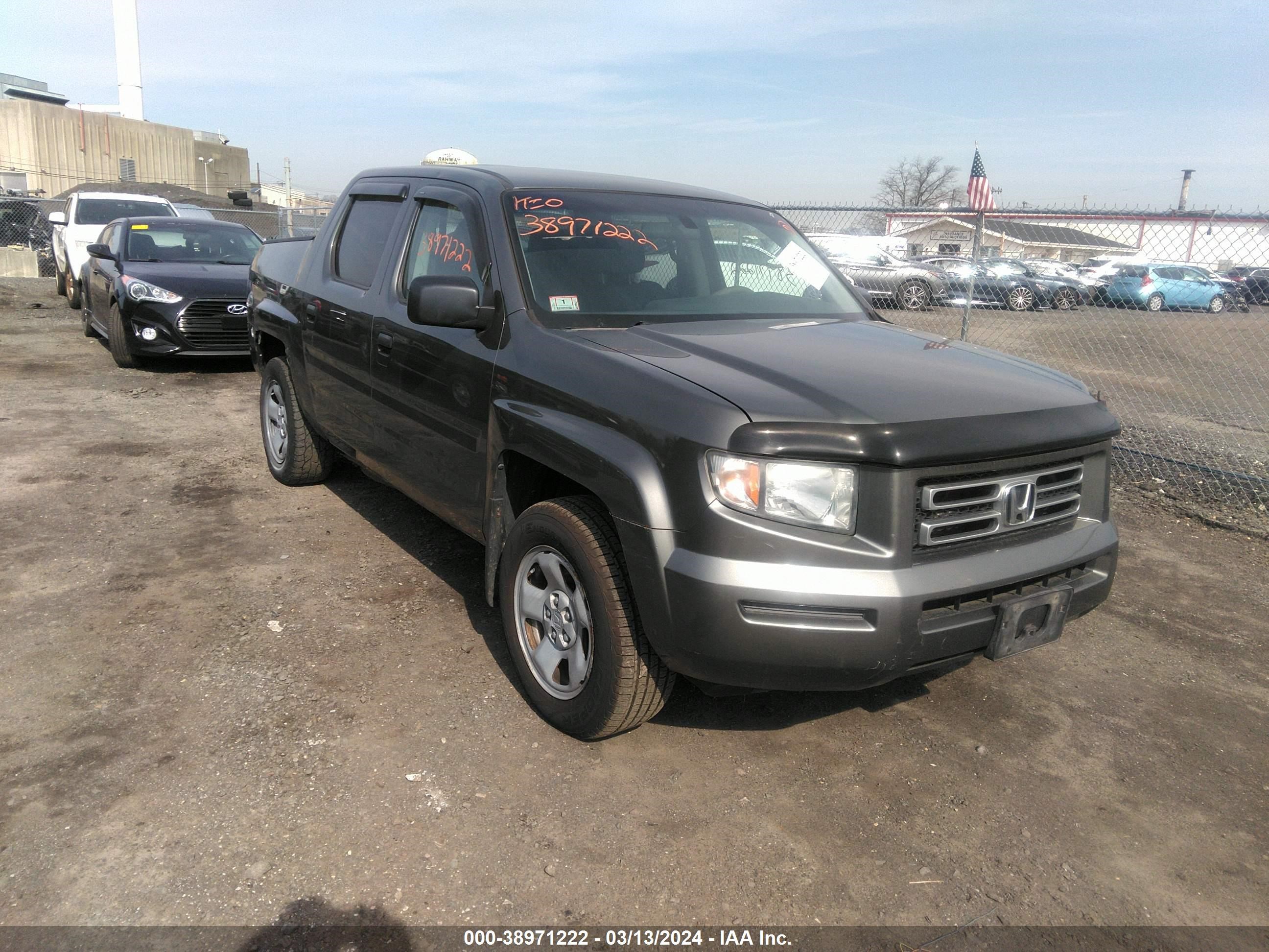 honda ridgeline 2007 2hjyk16207h538355