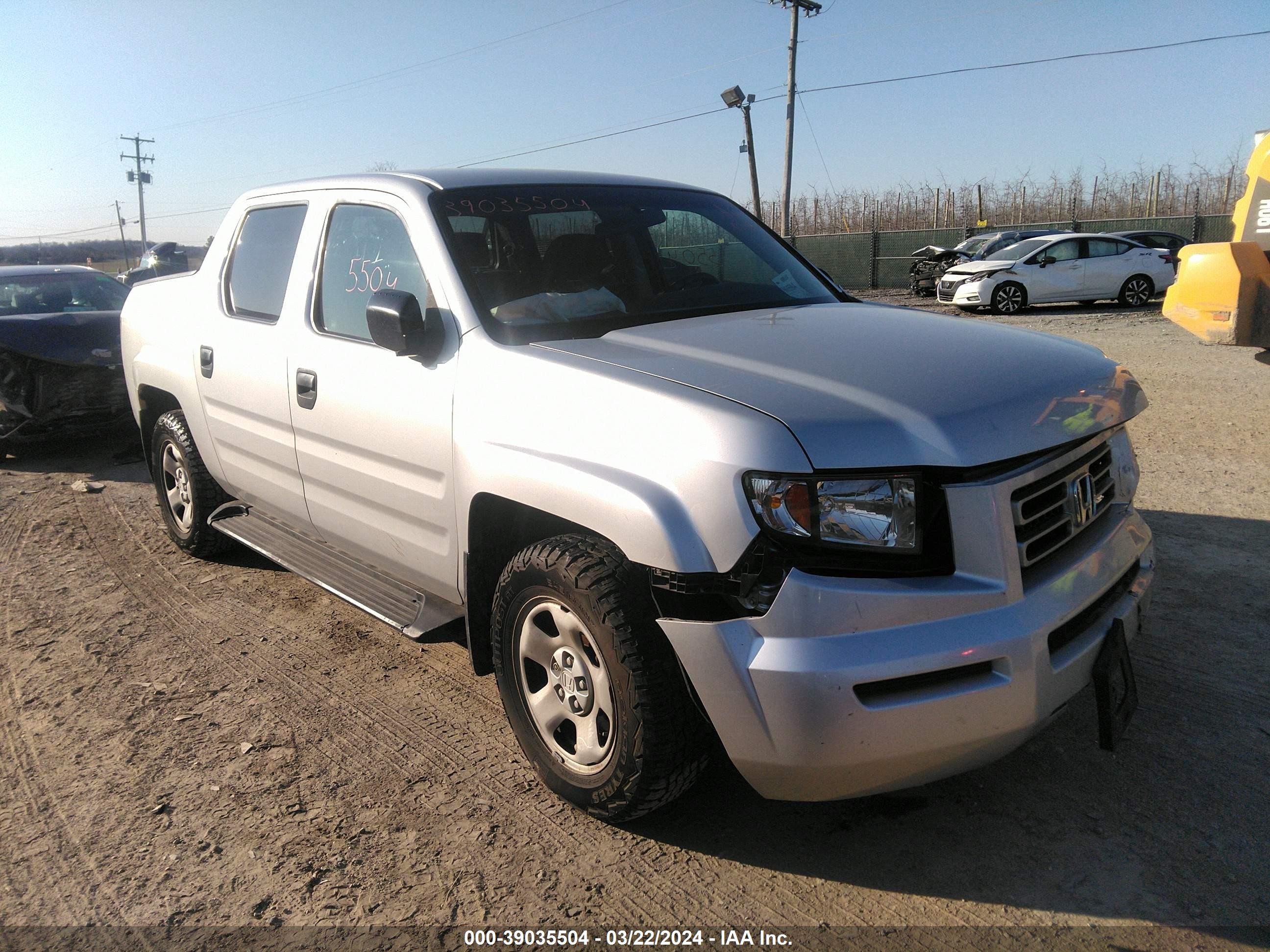 honda ridgeline 2006 2hjyk16256h542951