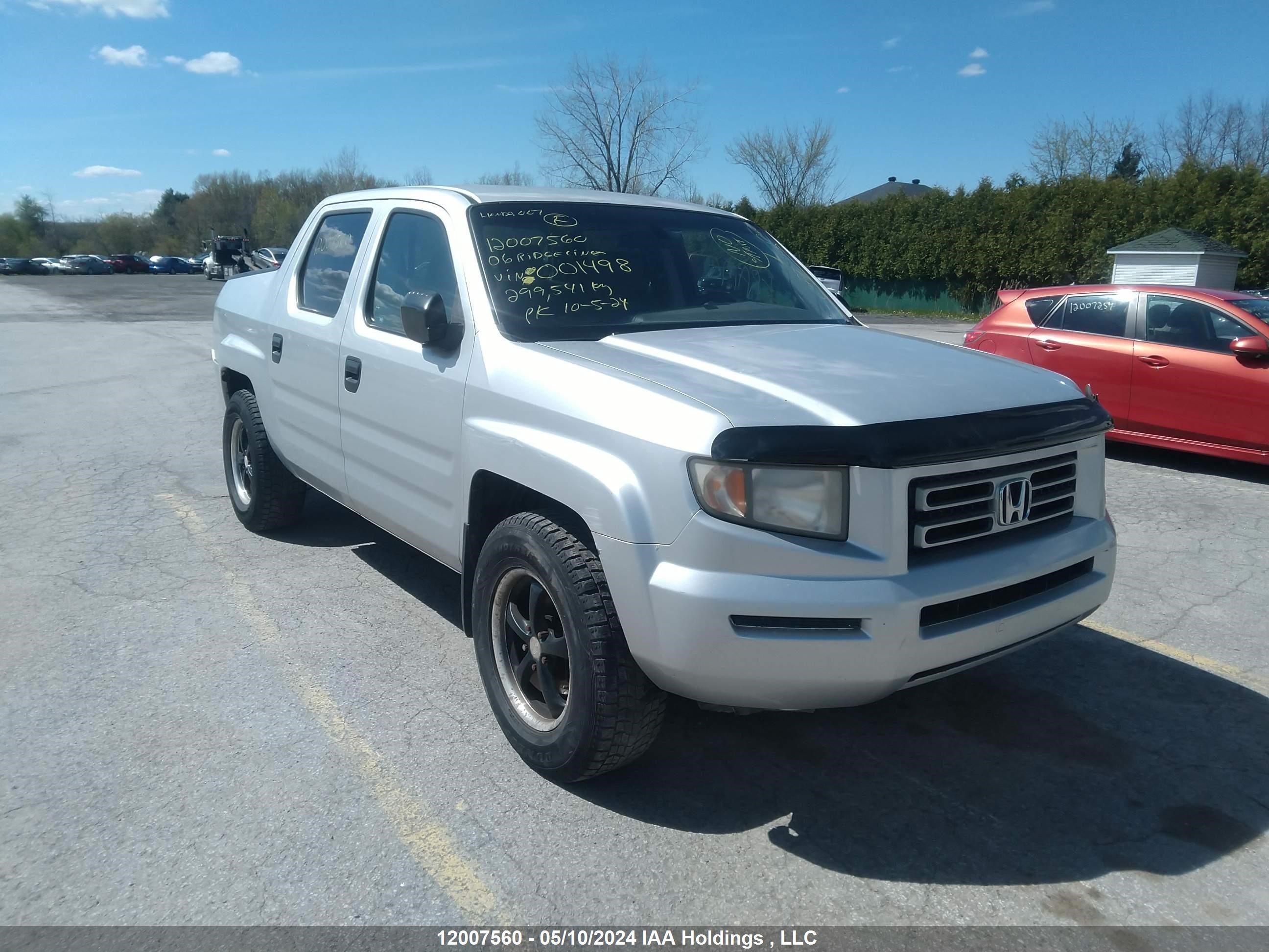 honda ridgeline 2006 2hjyk16406h001498