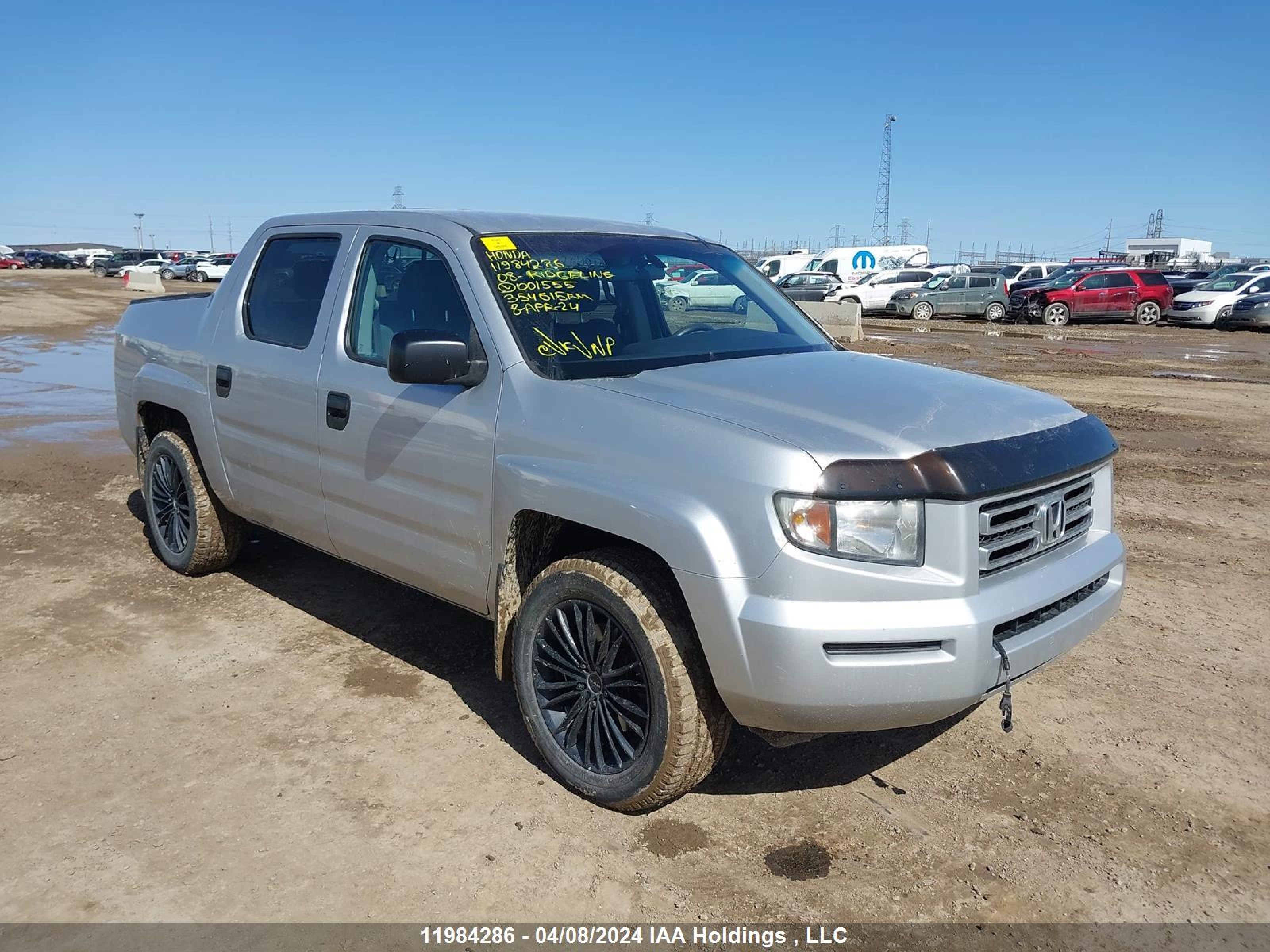 honda ridgeline 2008 2hjyk16448h001555