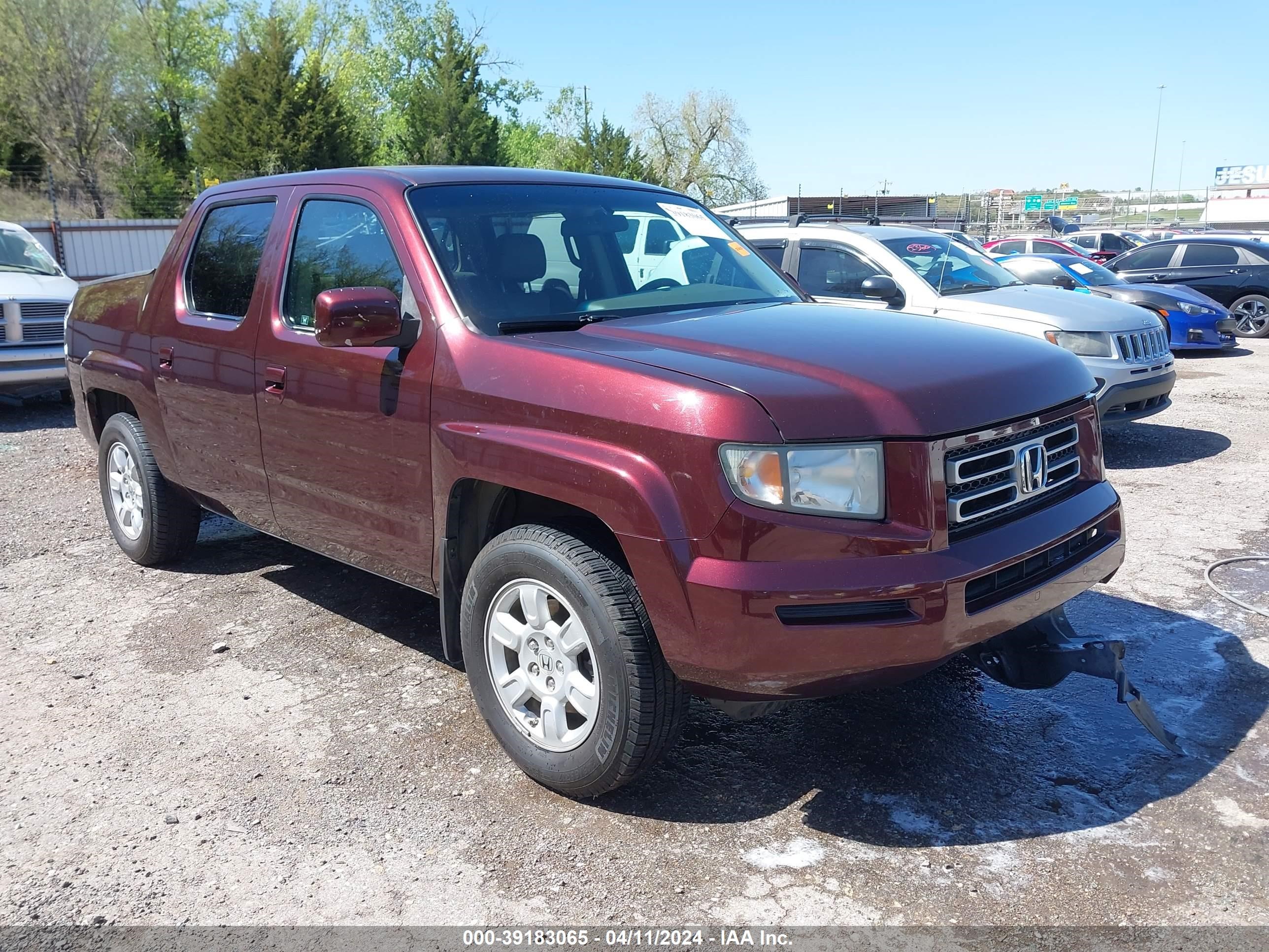 honda ridgeline 2007 2hjyk16477h518511