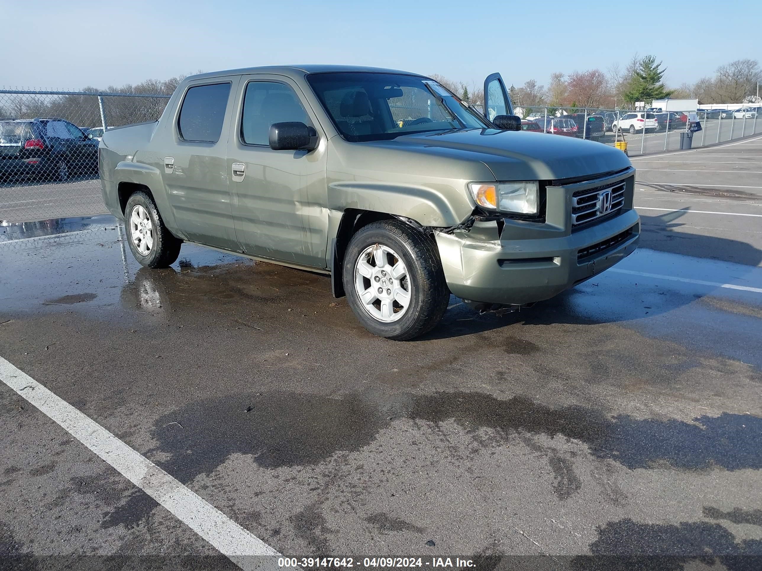 honda ridgeline 2007 2hjyk164x7h514002