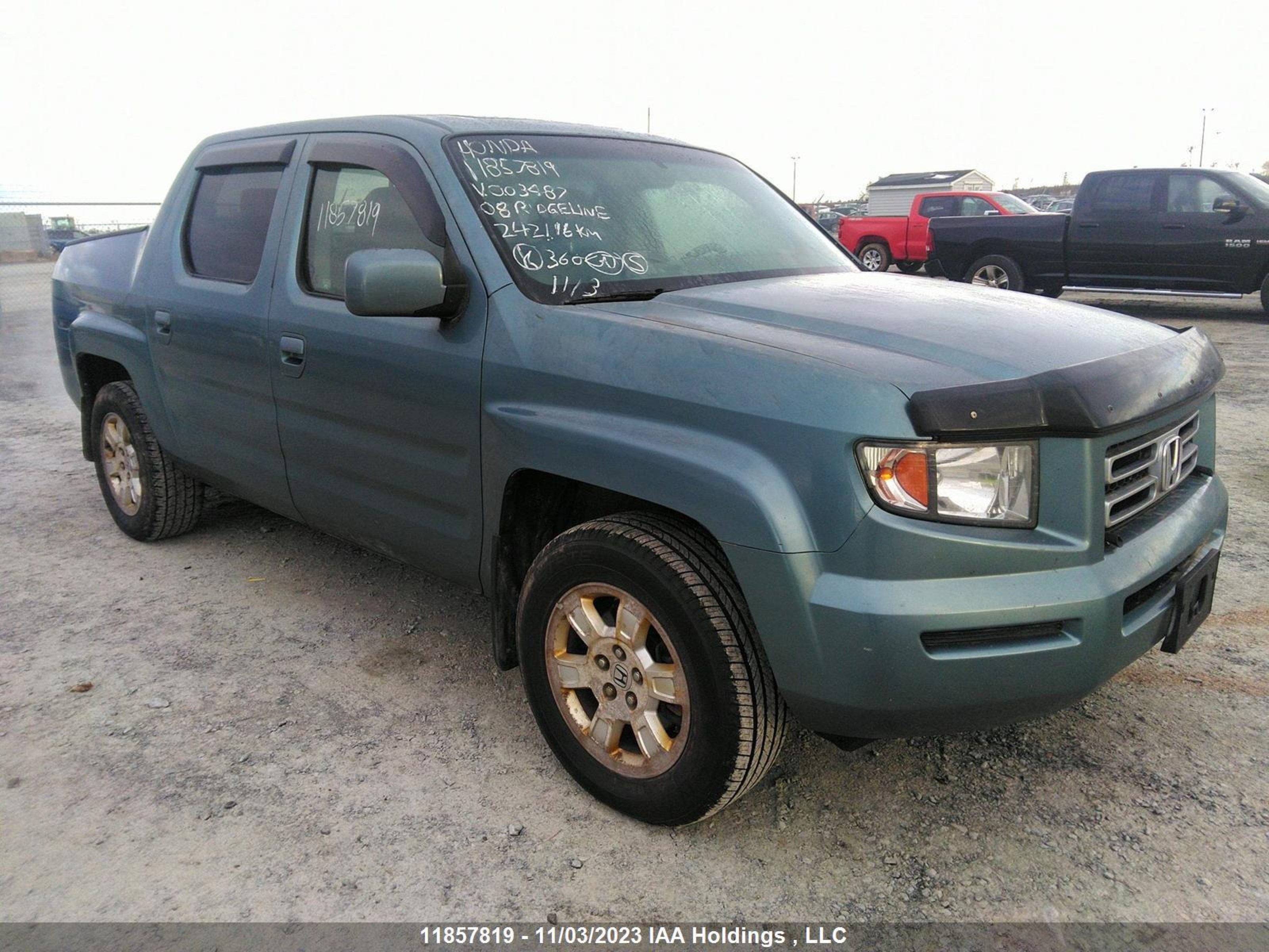 honda ridgeline 2008 2hjyk16508h003487