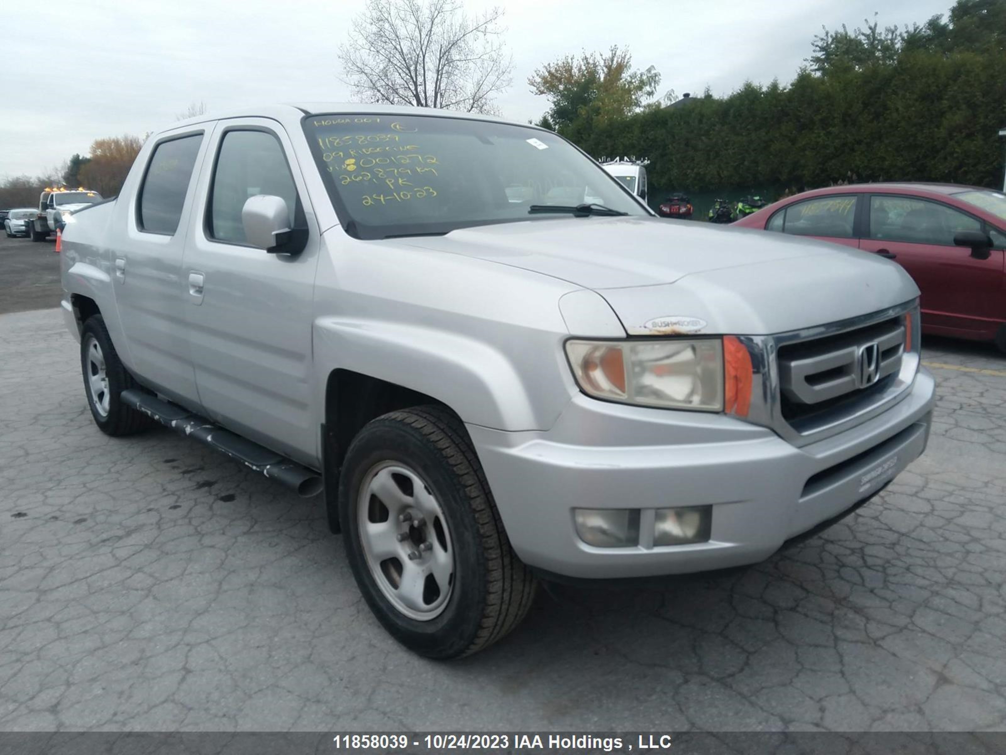 honda ridgeline 2009 2hjyk16509h001272