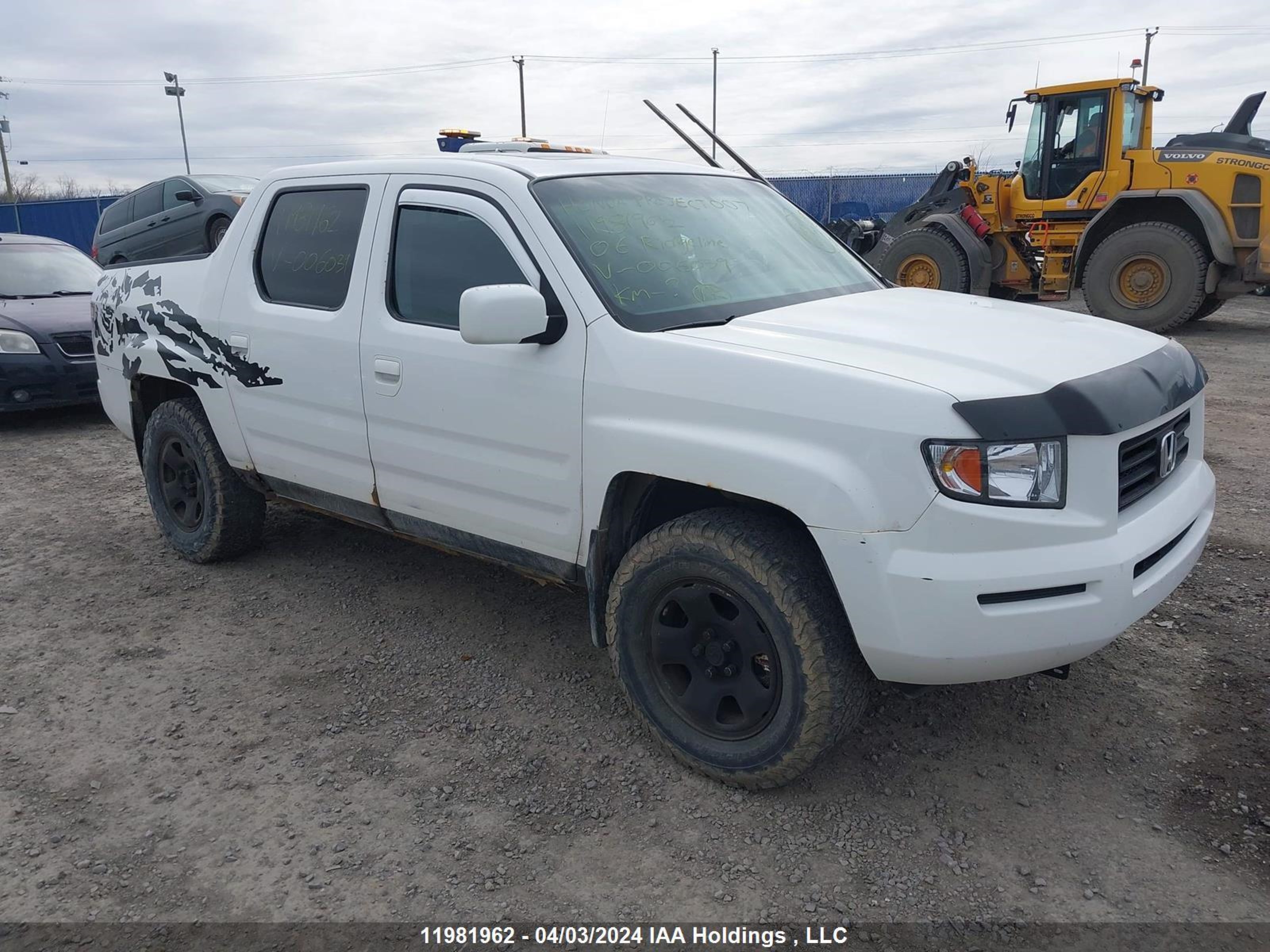 honda ridgeline 2006 2hjyk16536h006039