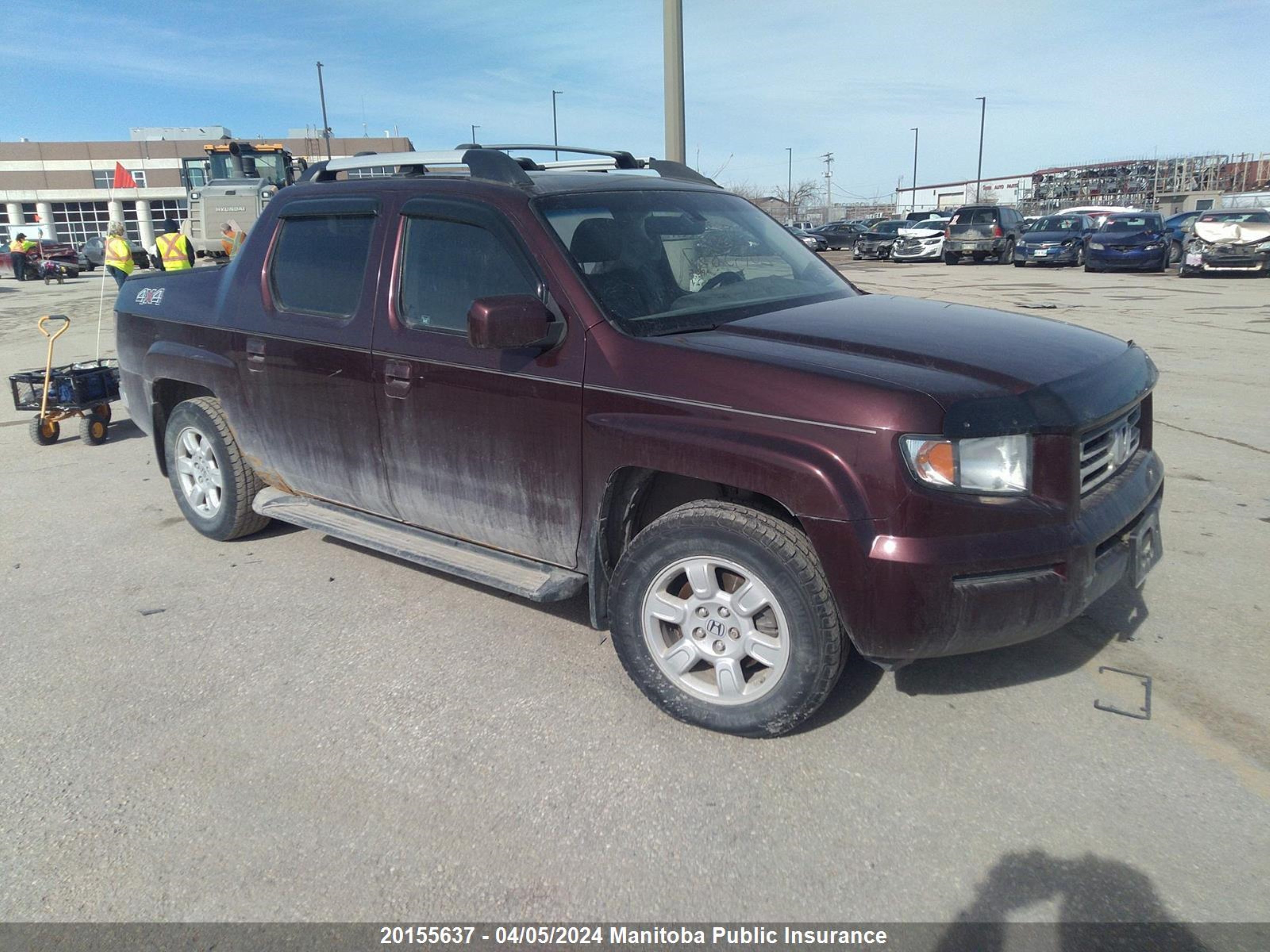 honda ridgeline 2007 2hjyk16557h004343