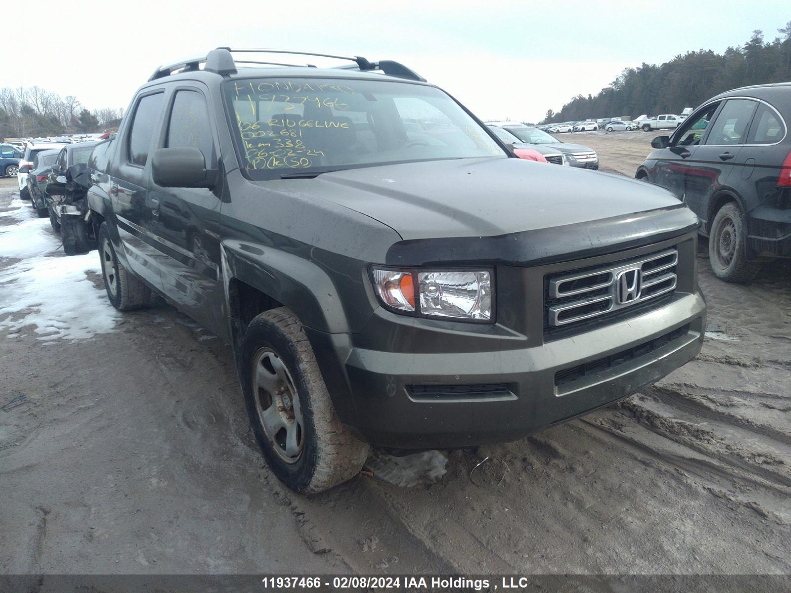 honda ridgeline 2006 2hjyk16566h002681