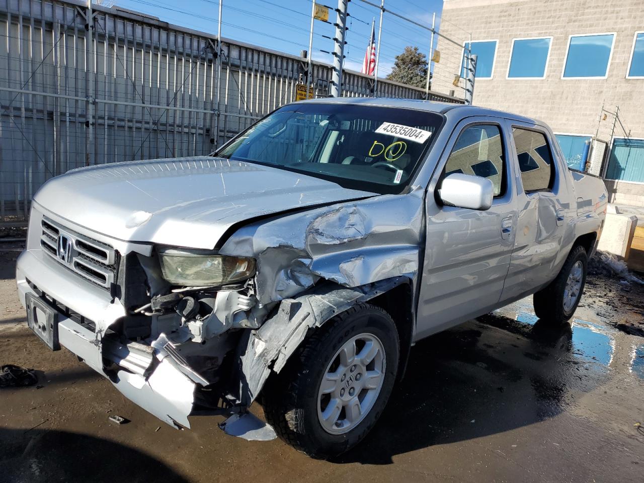 honda ridgeline 2007 2hjyk16587h534144