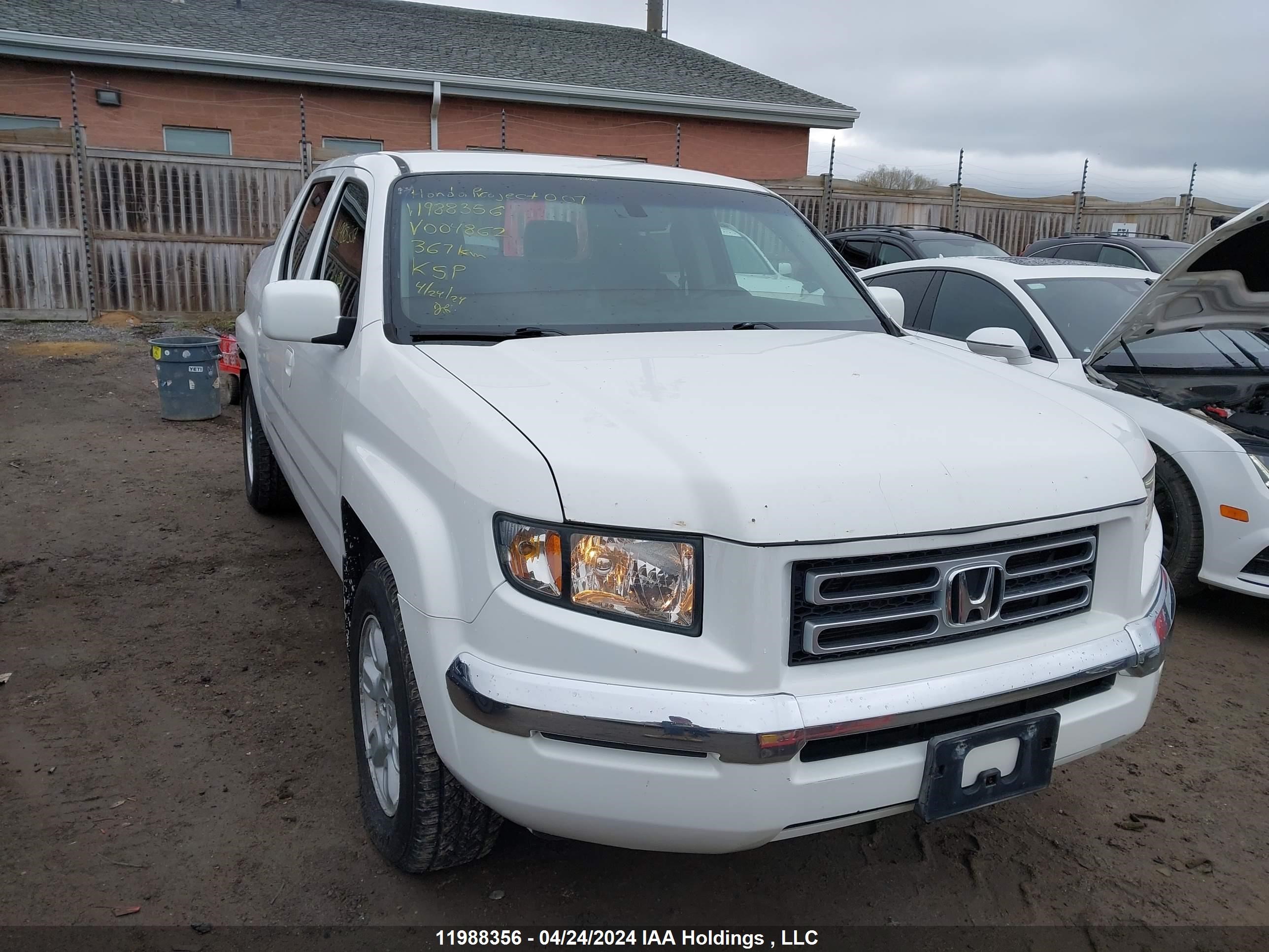 honda ridgeline 2006 2hjyk16596h004862