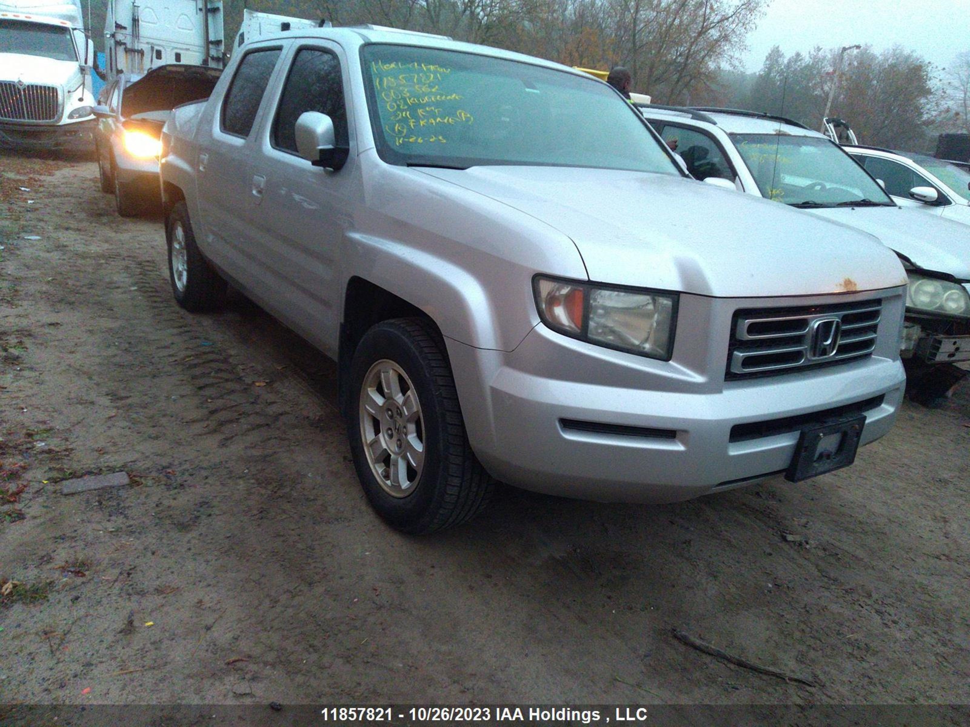 honda ridgeline 2008 2hjyk165x8h003562