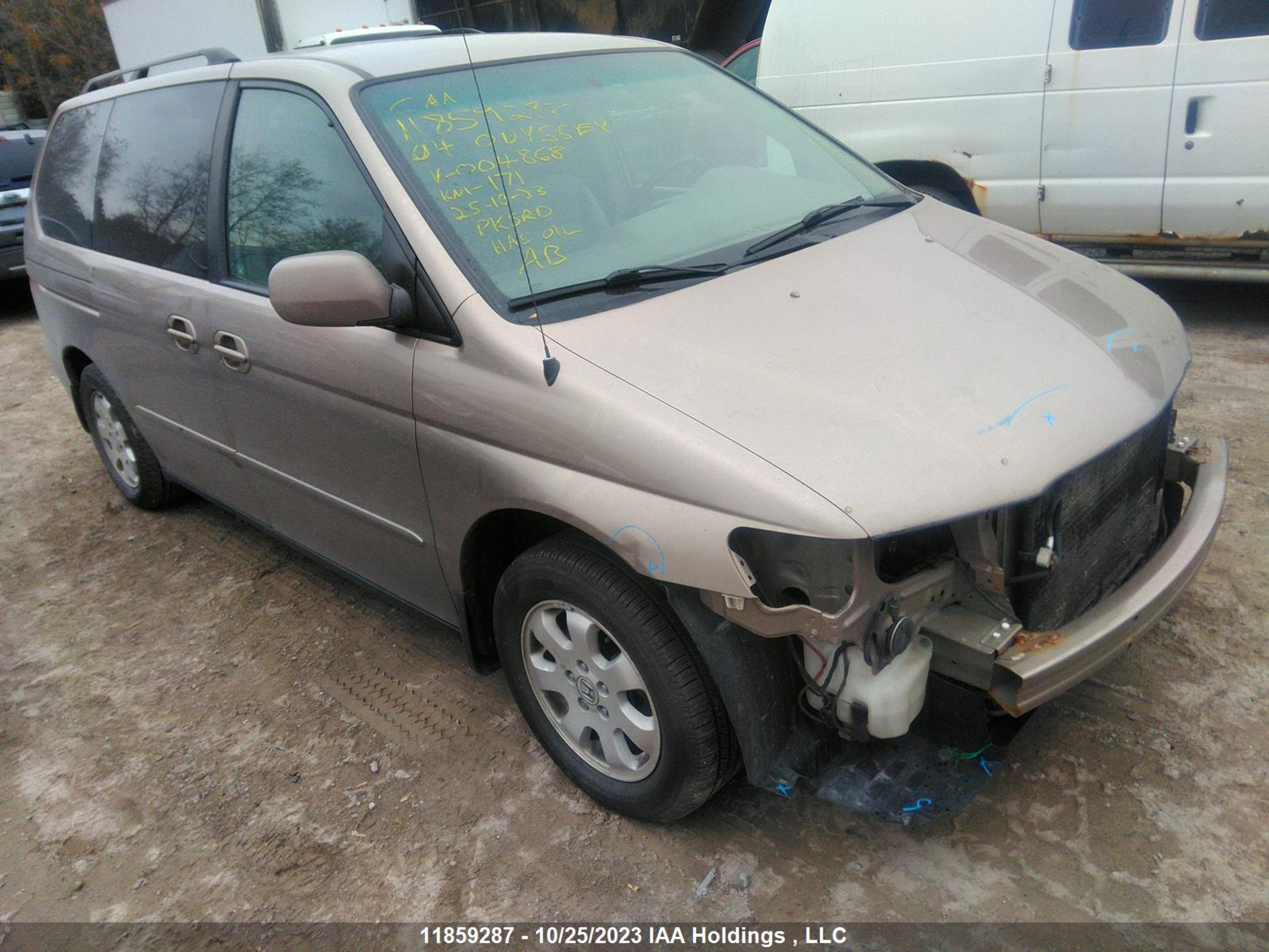 honda odyssey 2004 2hkrl18054h004868