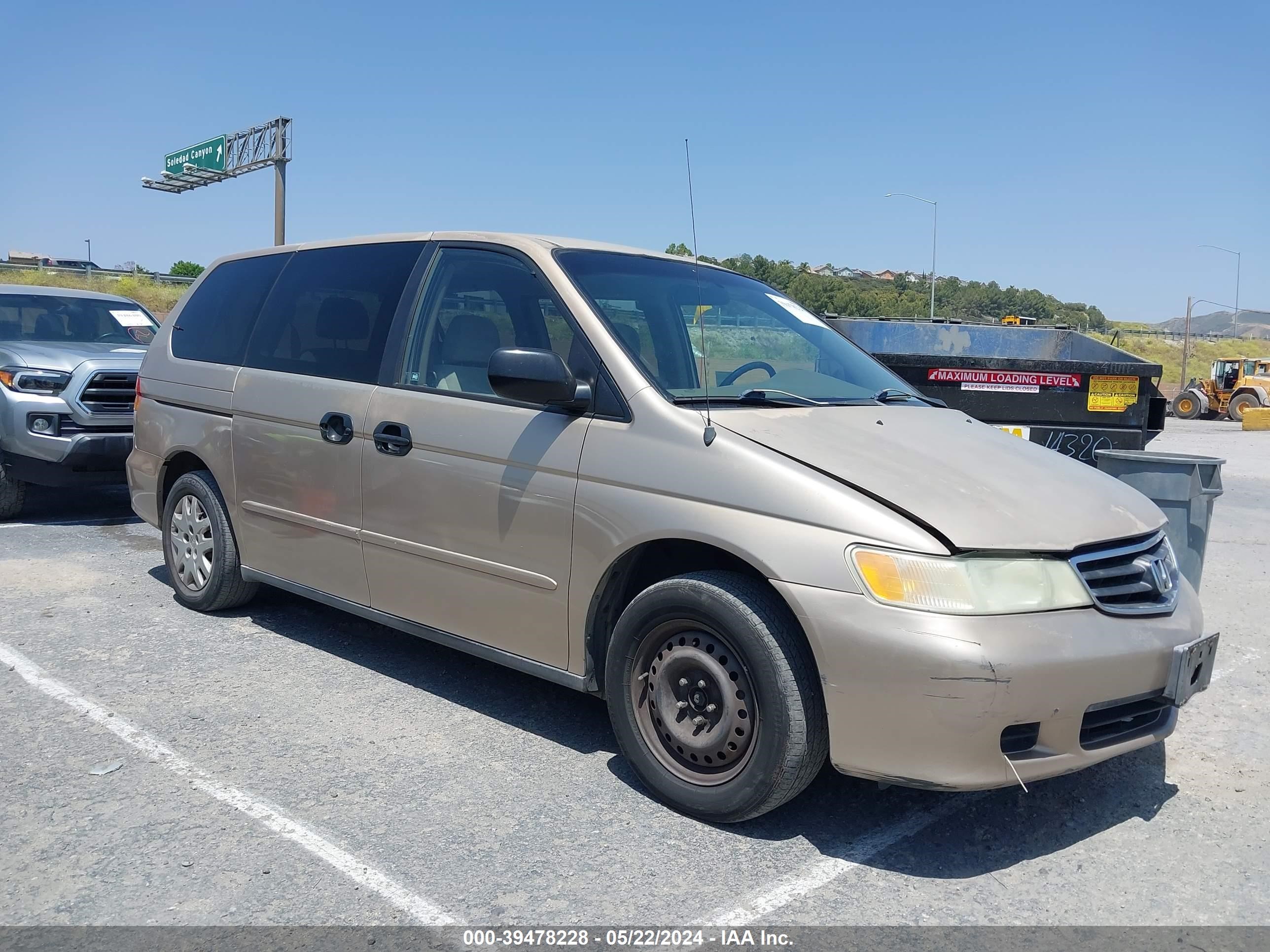 honda odyssey 2002 2hkrl18522h545286