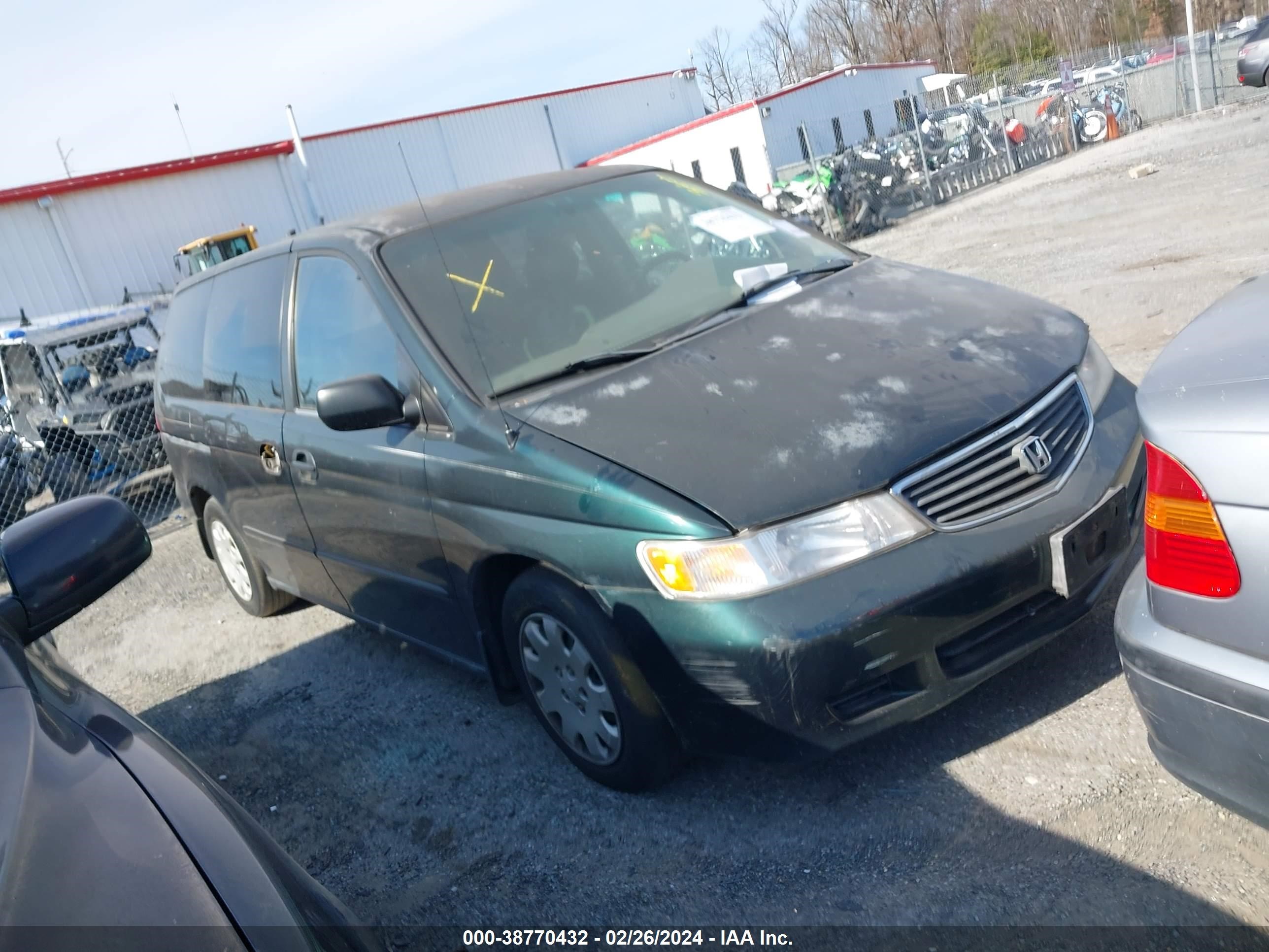 honda odyssey 2000 2hkrl1855yh614626