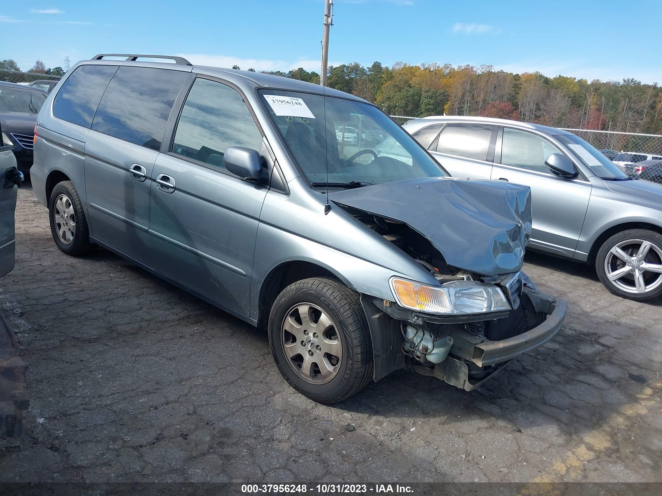 honda odyssey 2002 2hkrl186x2h529863