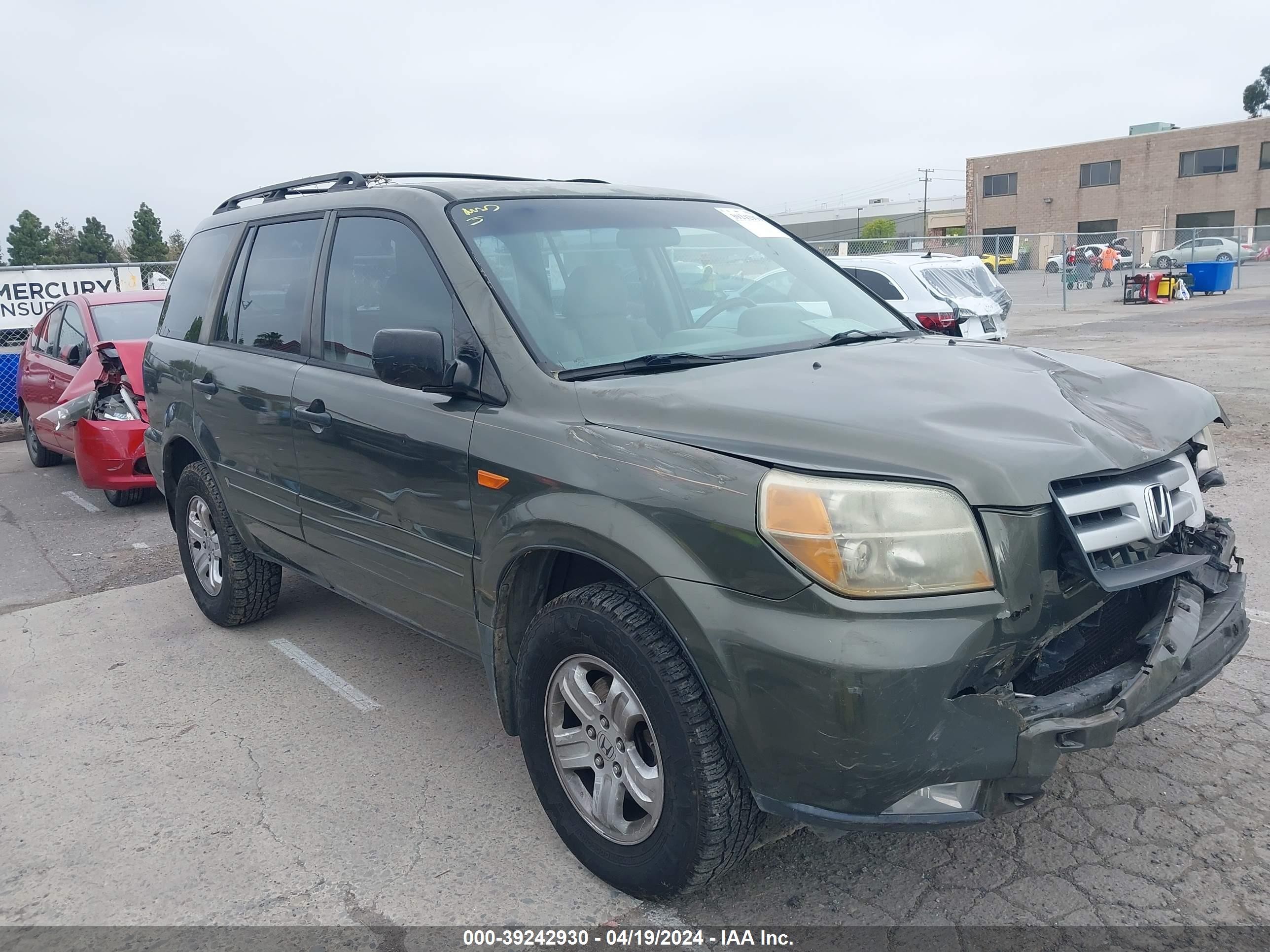 honda pilot 2006 2hkyf18116h526301