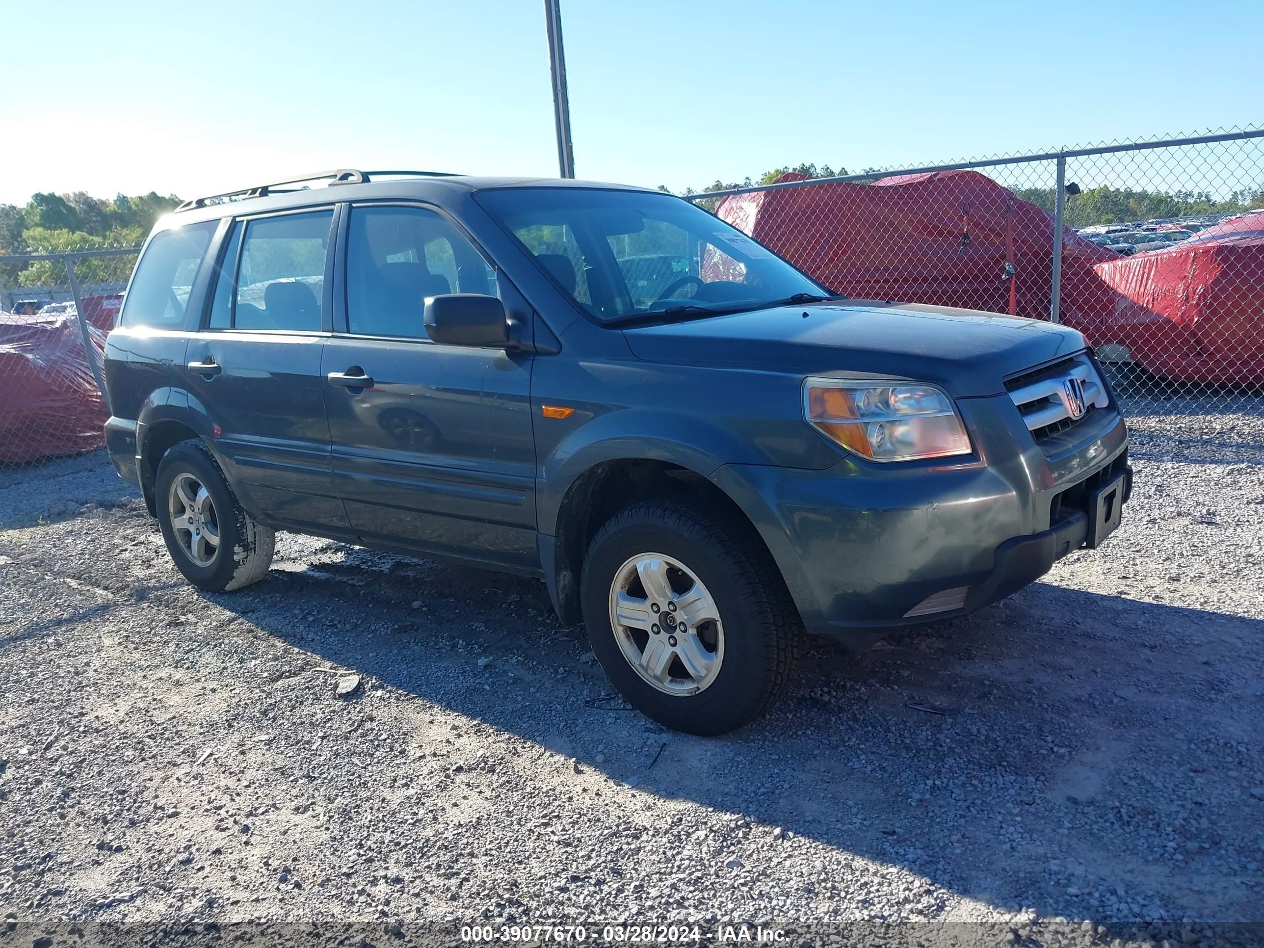 honda pilot 2006 2hkyf18126h543284