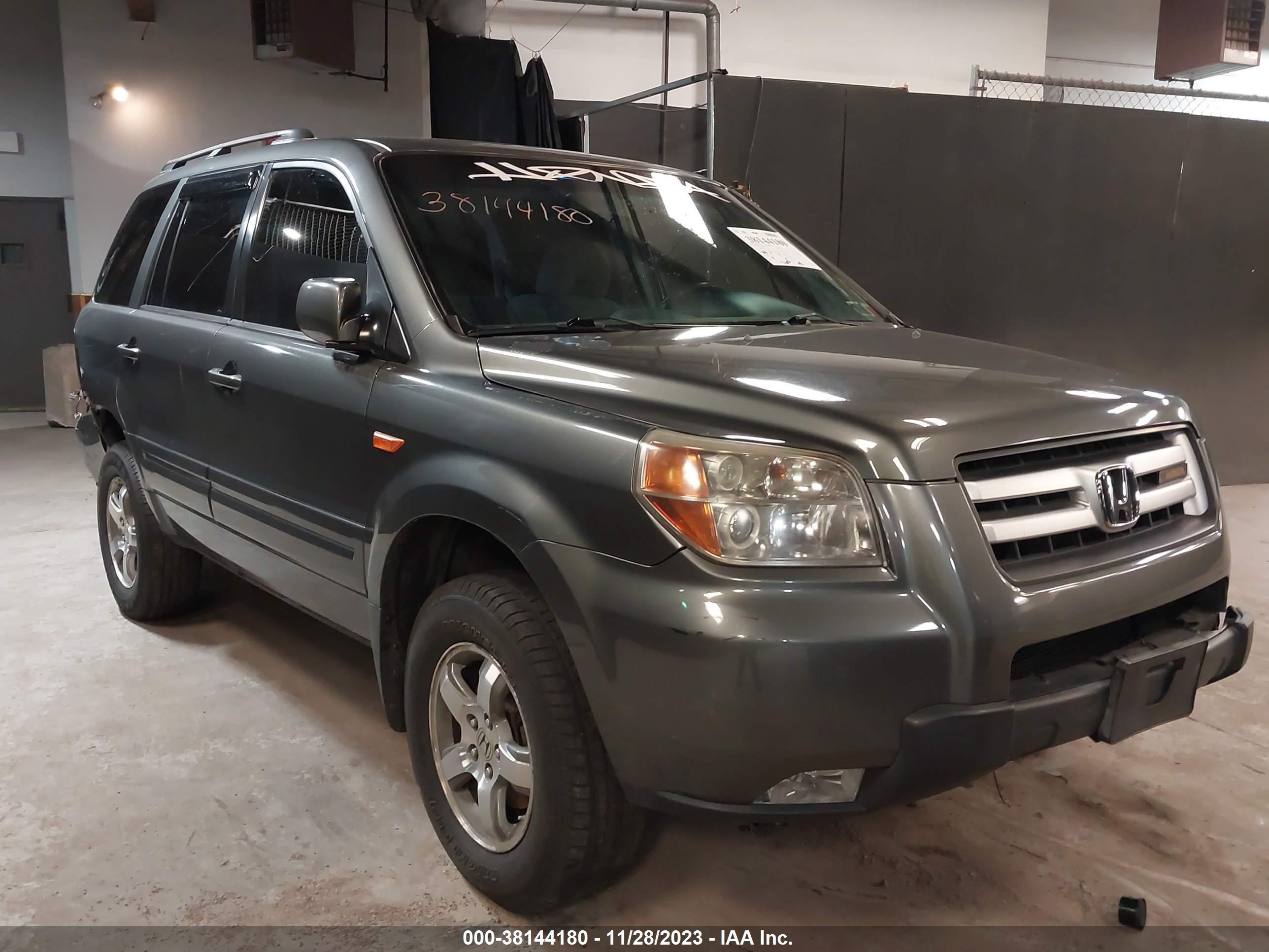 honda pilot 2007 2hkyf18457h513109