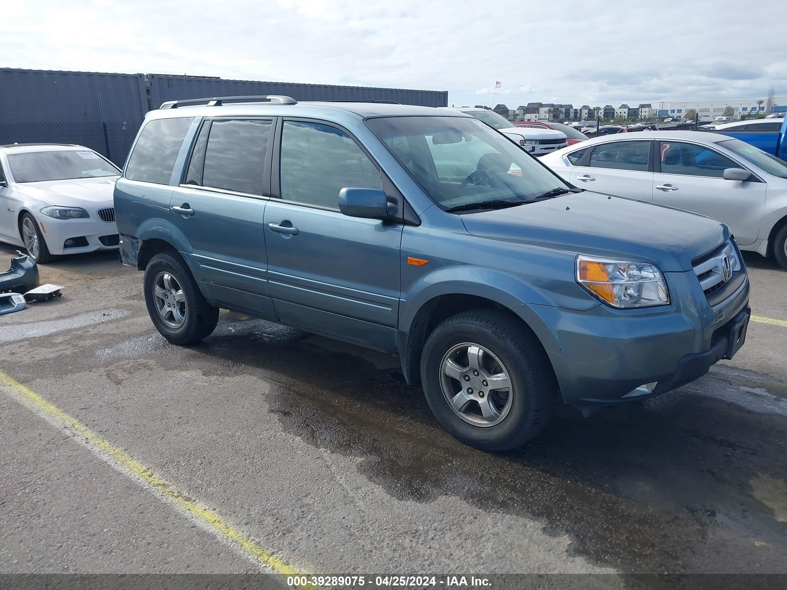 honda pilot 2007 2hkyf18467h534972