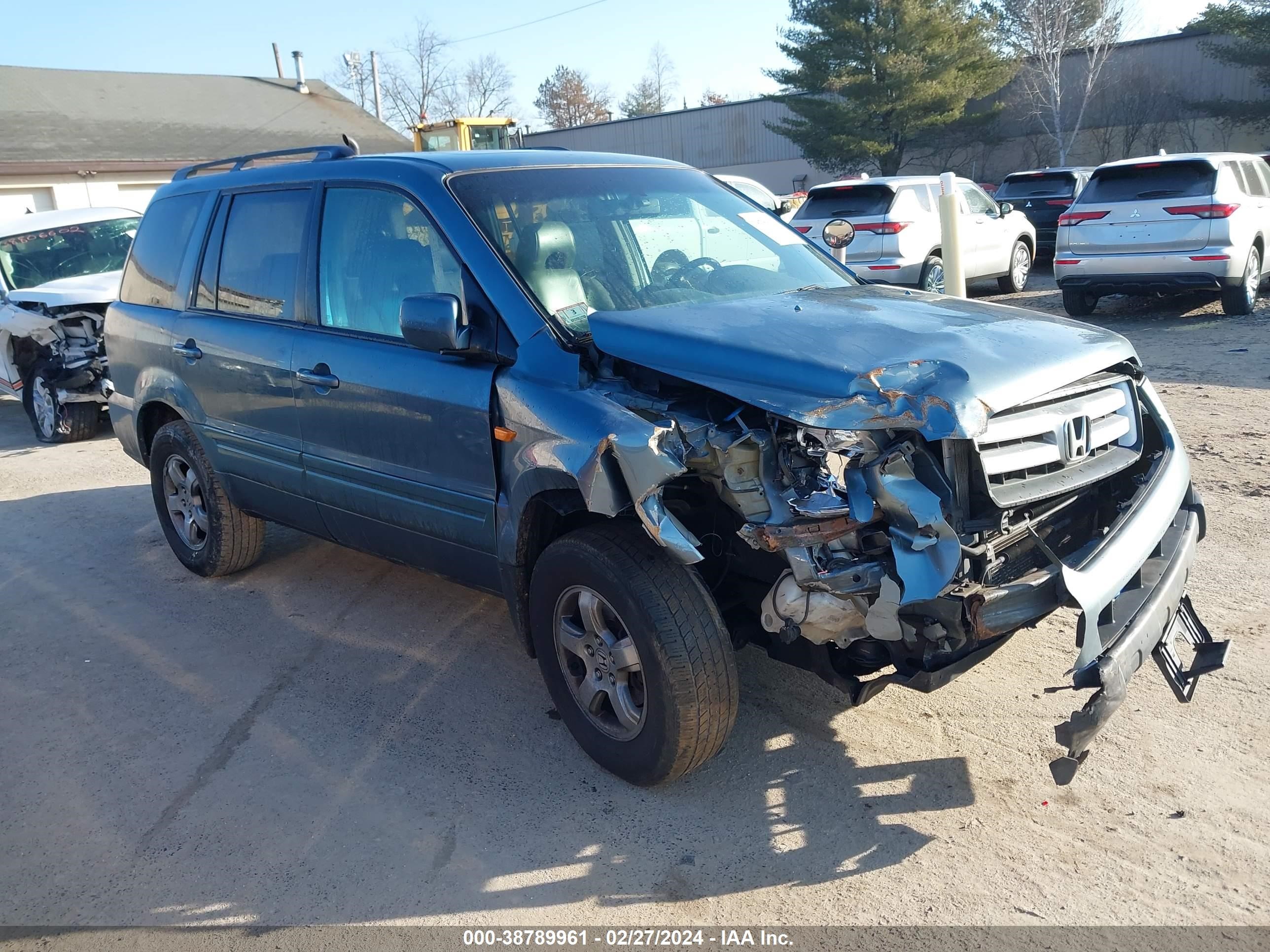 honda pilot 2007 2hkyf18517h538419