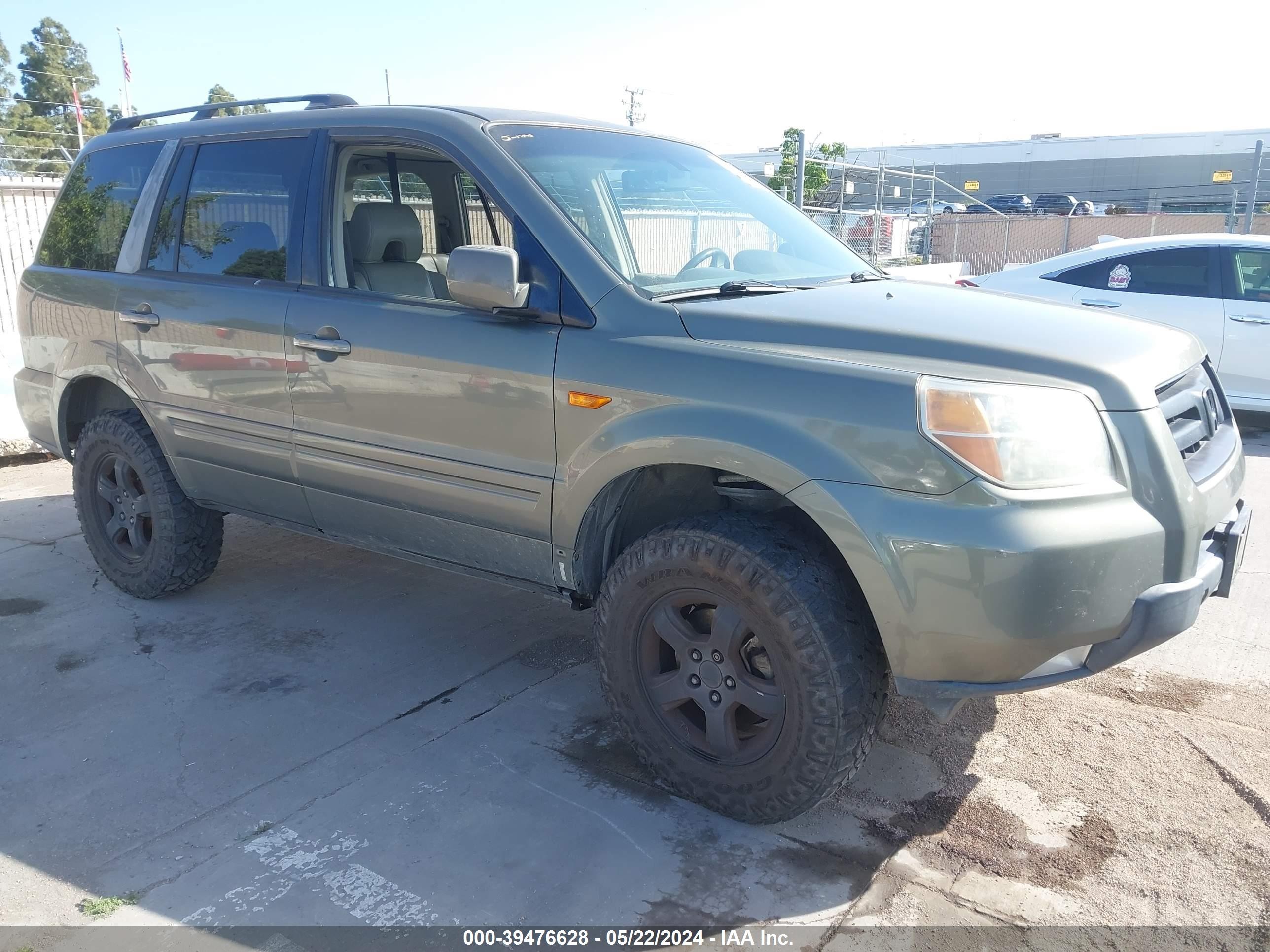 honda pilot 2007 2hkyf18567h522734