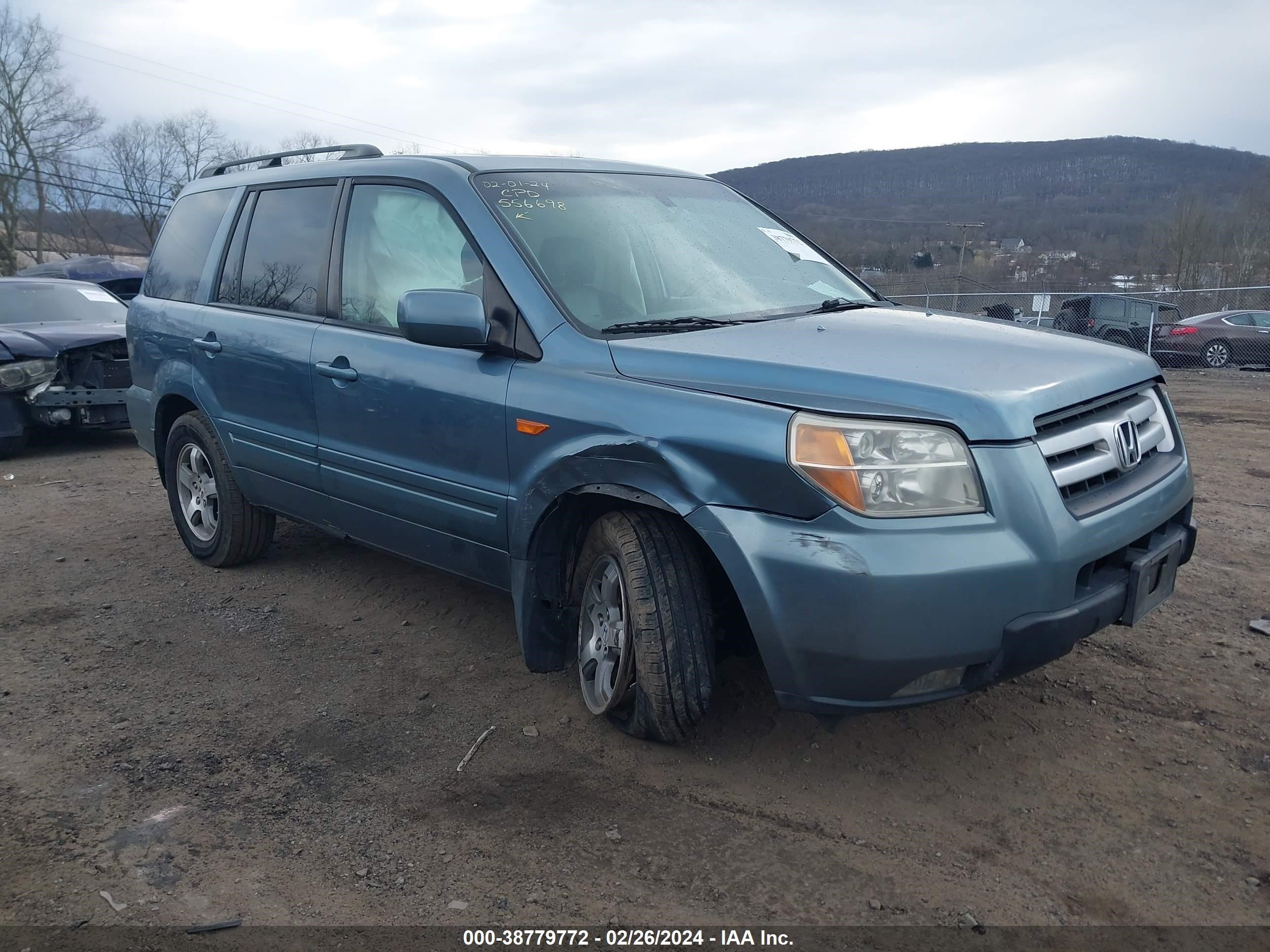 honda pilot 2006 2hkyf18606h556398