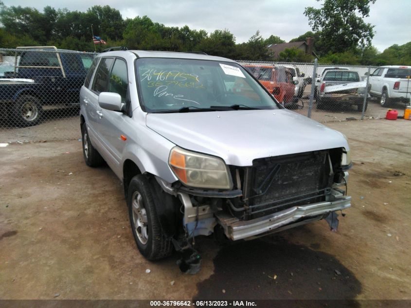 honda pilot 2007 2hkyf18617h500276