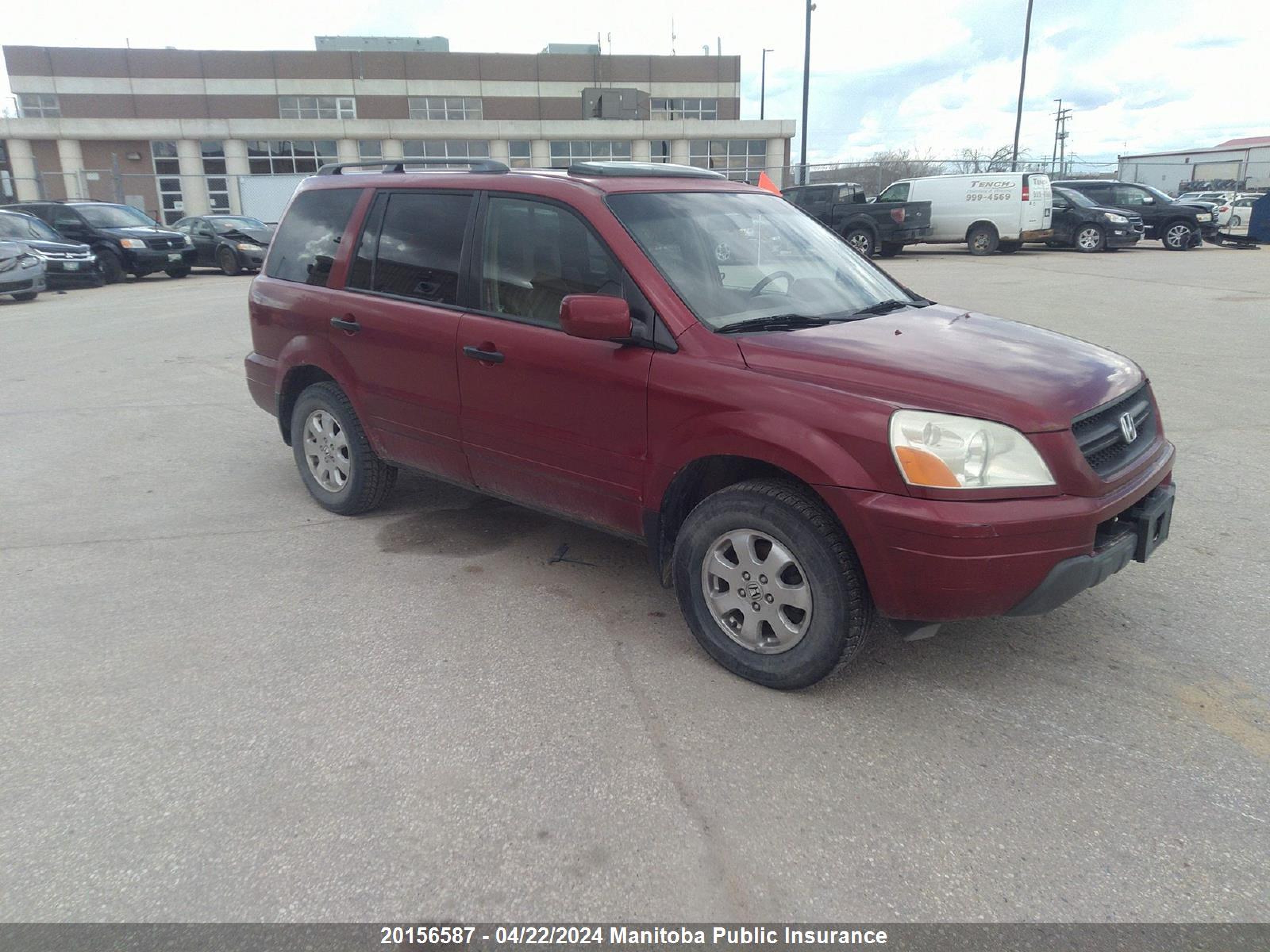 honda pilot 2005 2hkyf18645h003199