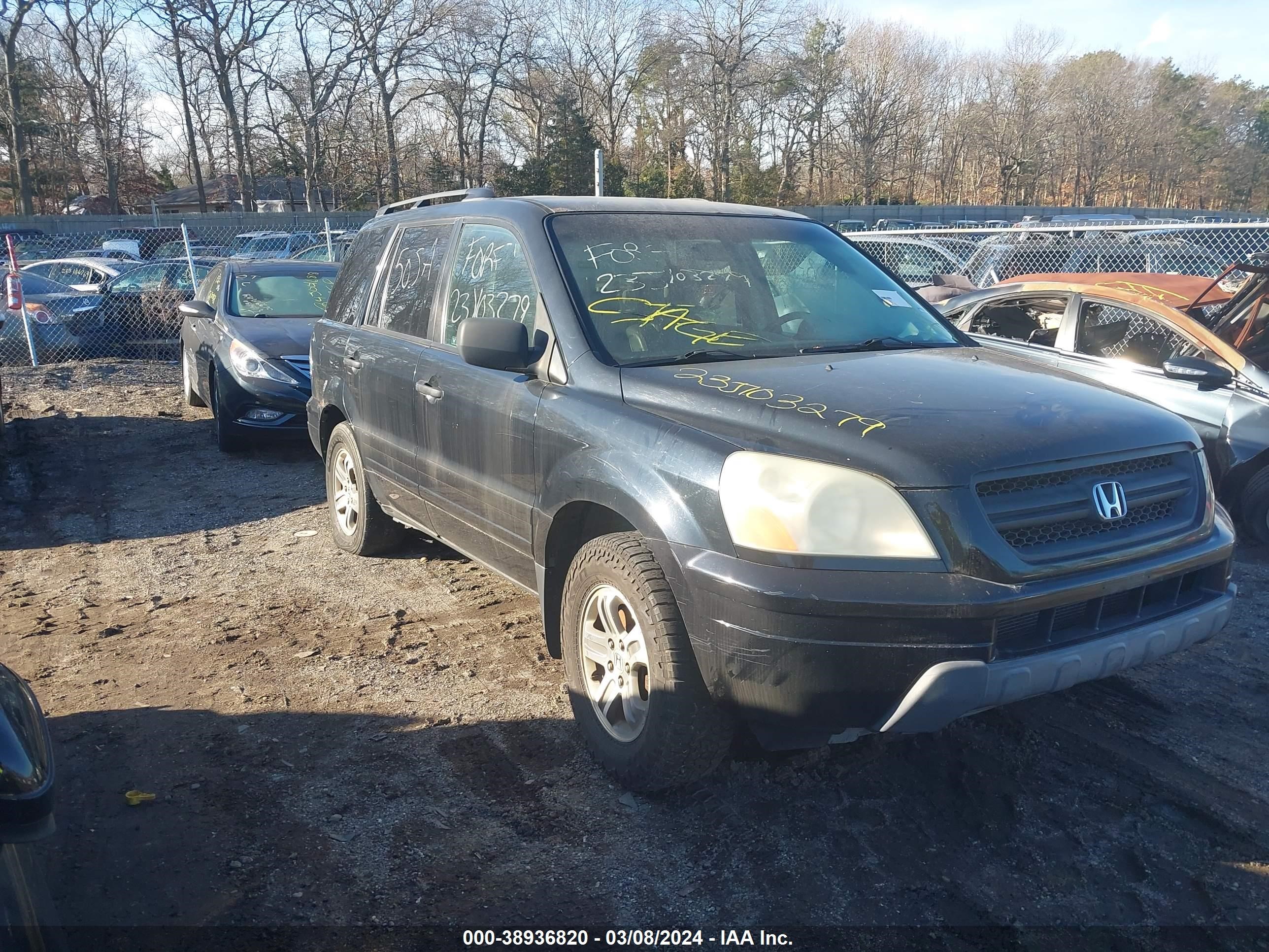 honda pilot 2004 2hkyf186x4h614448