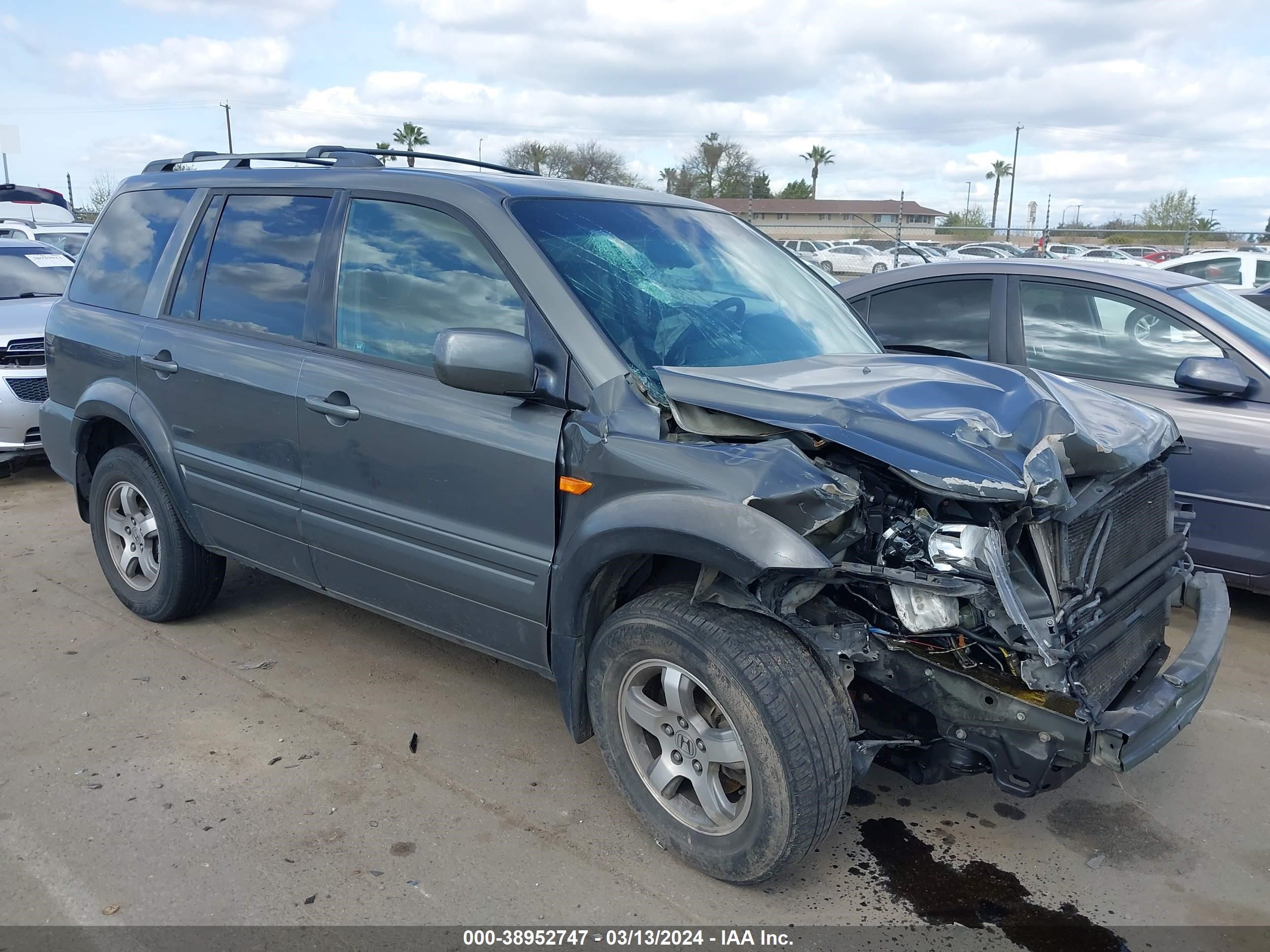 honda pilot 2007 2hkyf186x7h522440