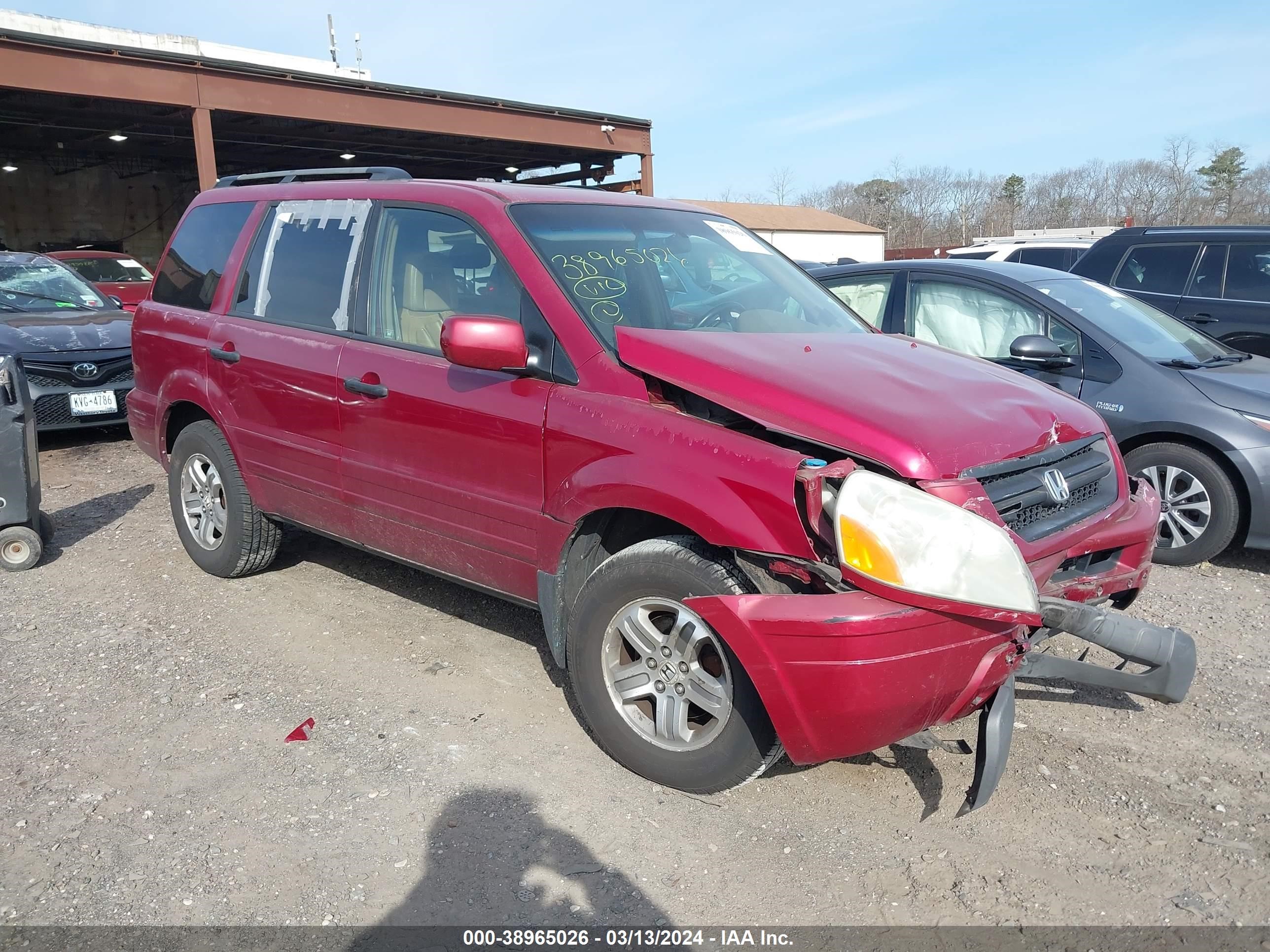 honda pilot 2005 2hkyf18735h555222