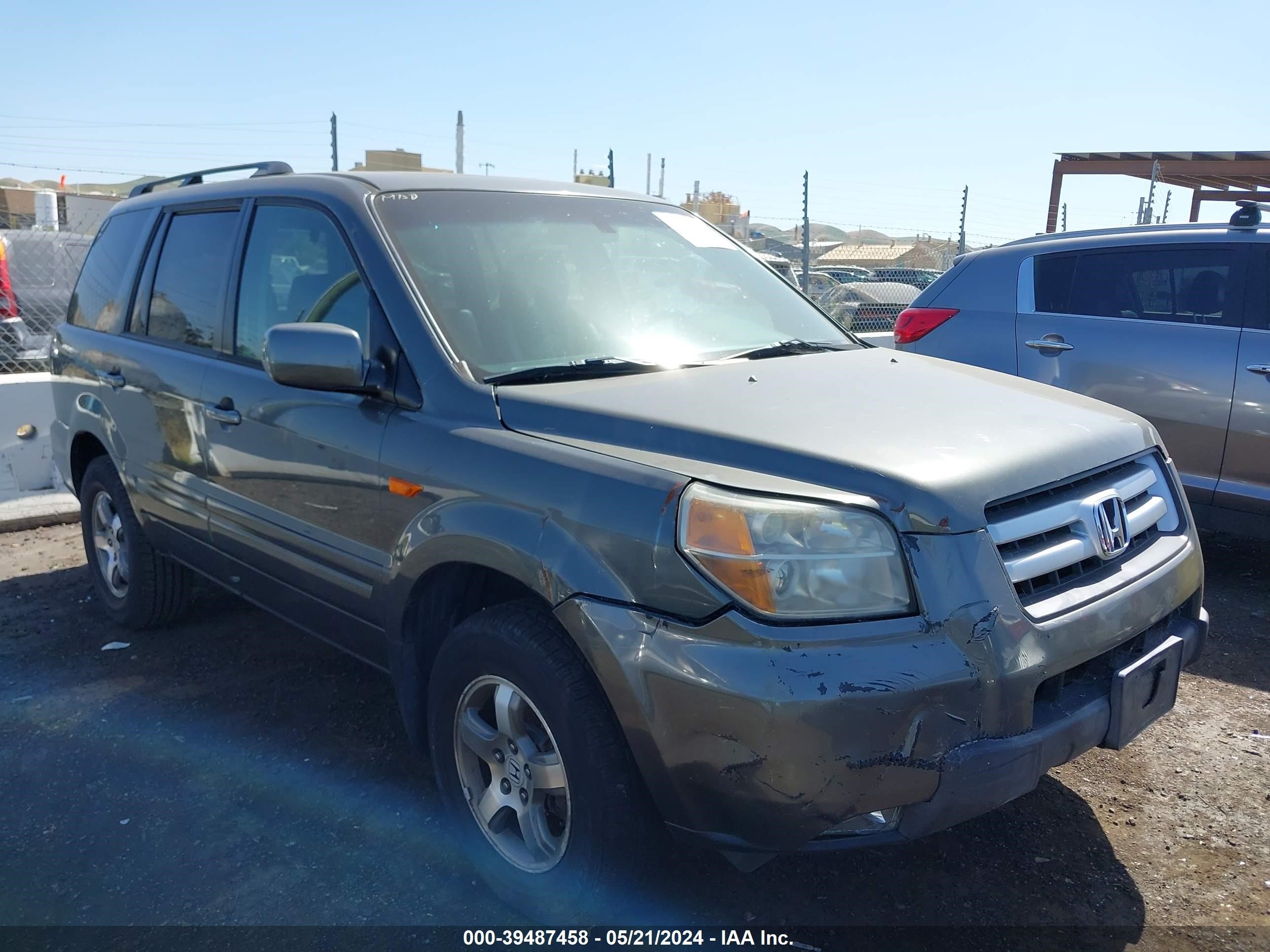 honda pilot 2007 2hkyf18787h512630