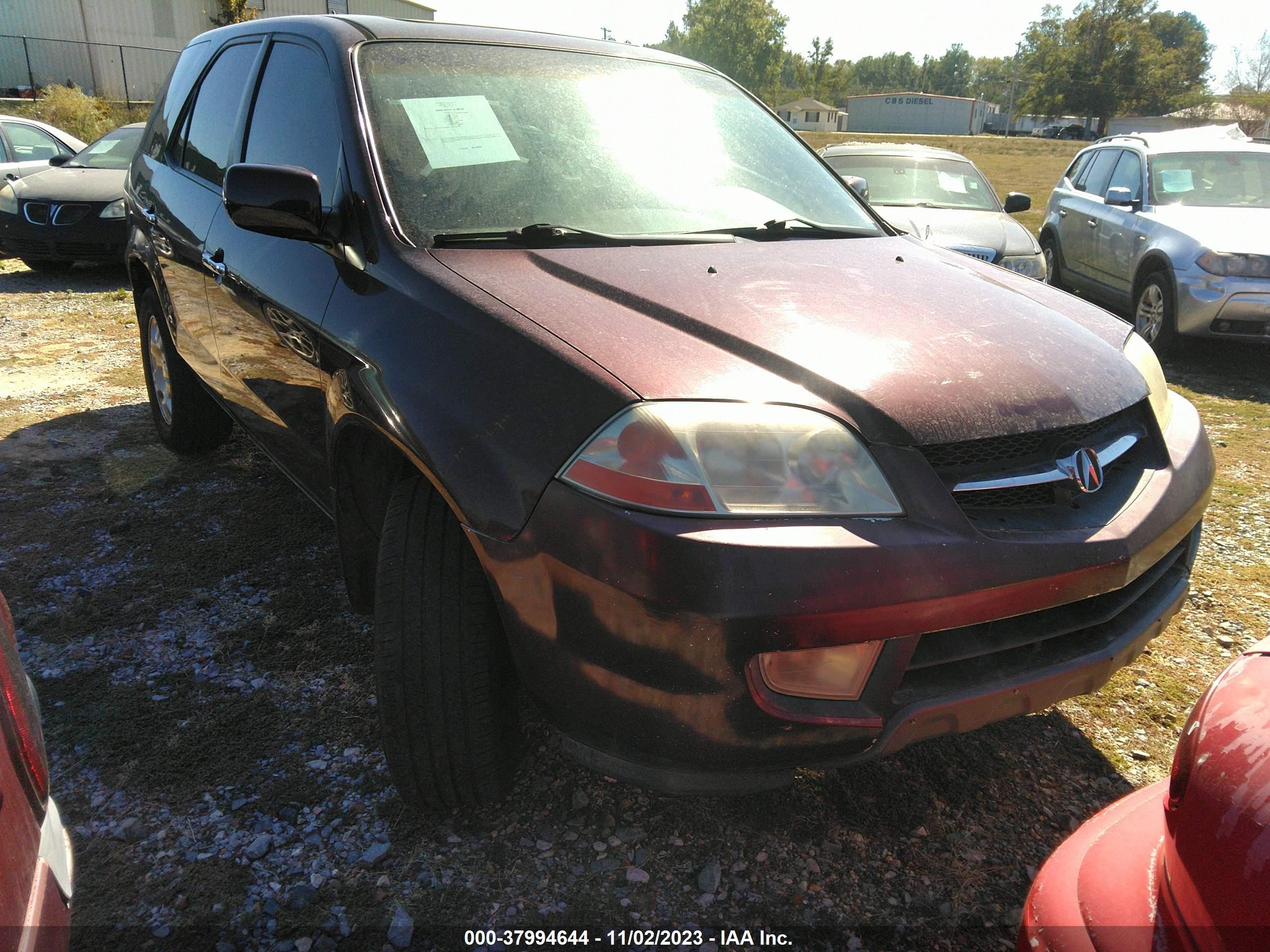 acura mdx 2002 2hnyd18202h503491