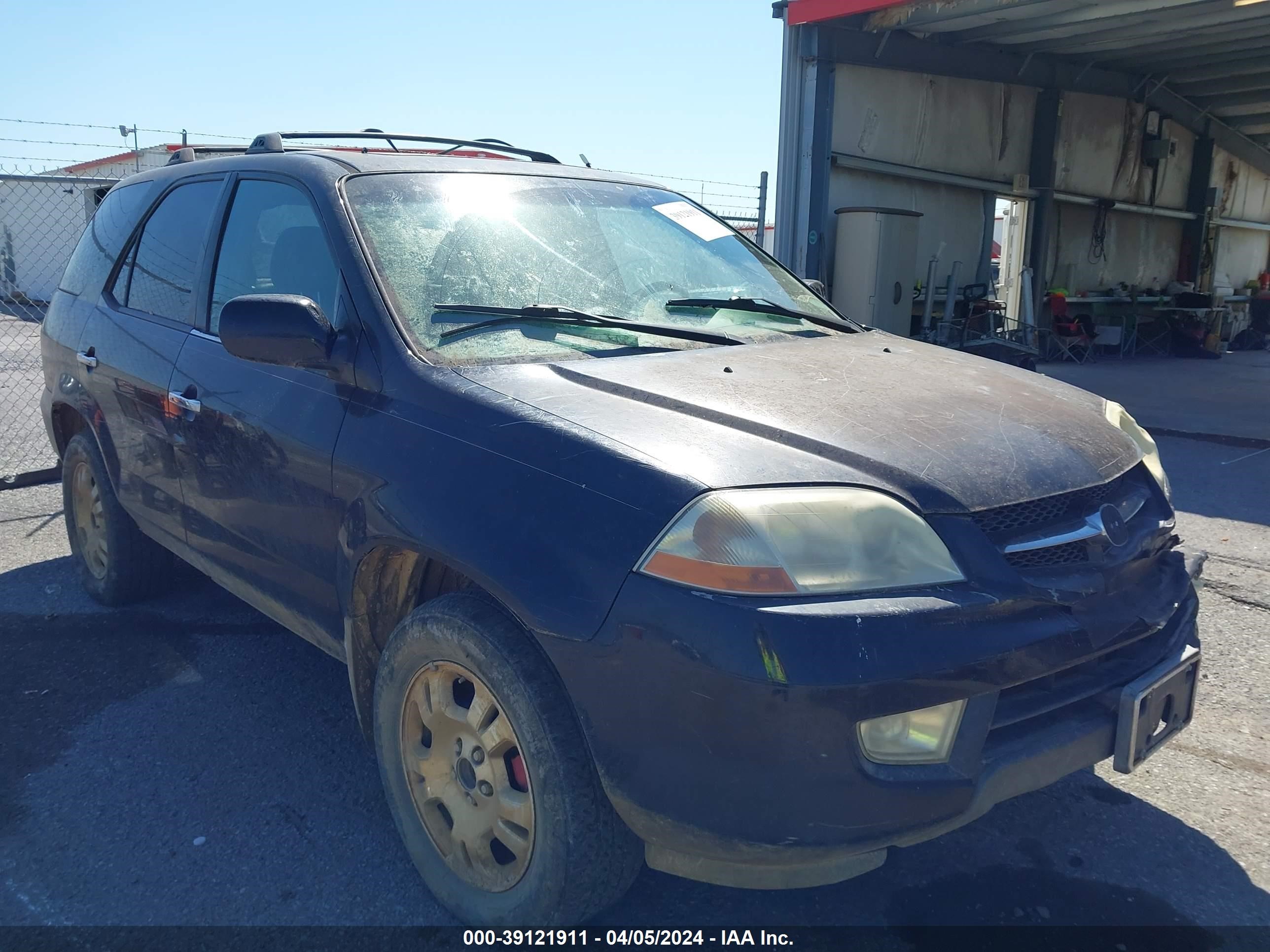 acura mdx 2001 2hnyd18221h531680