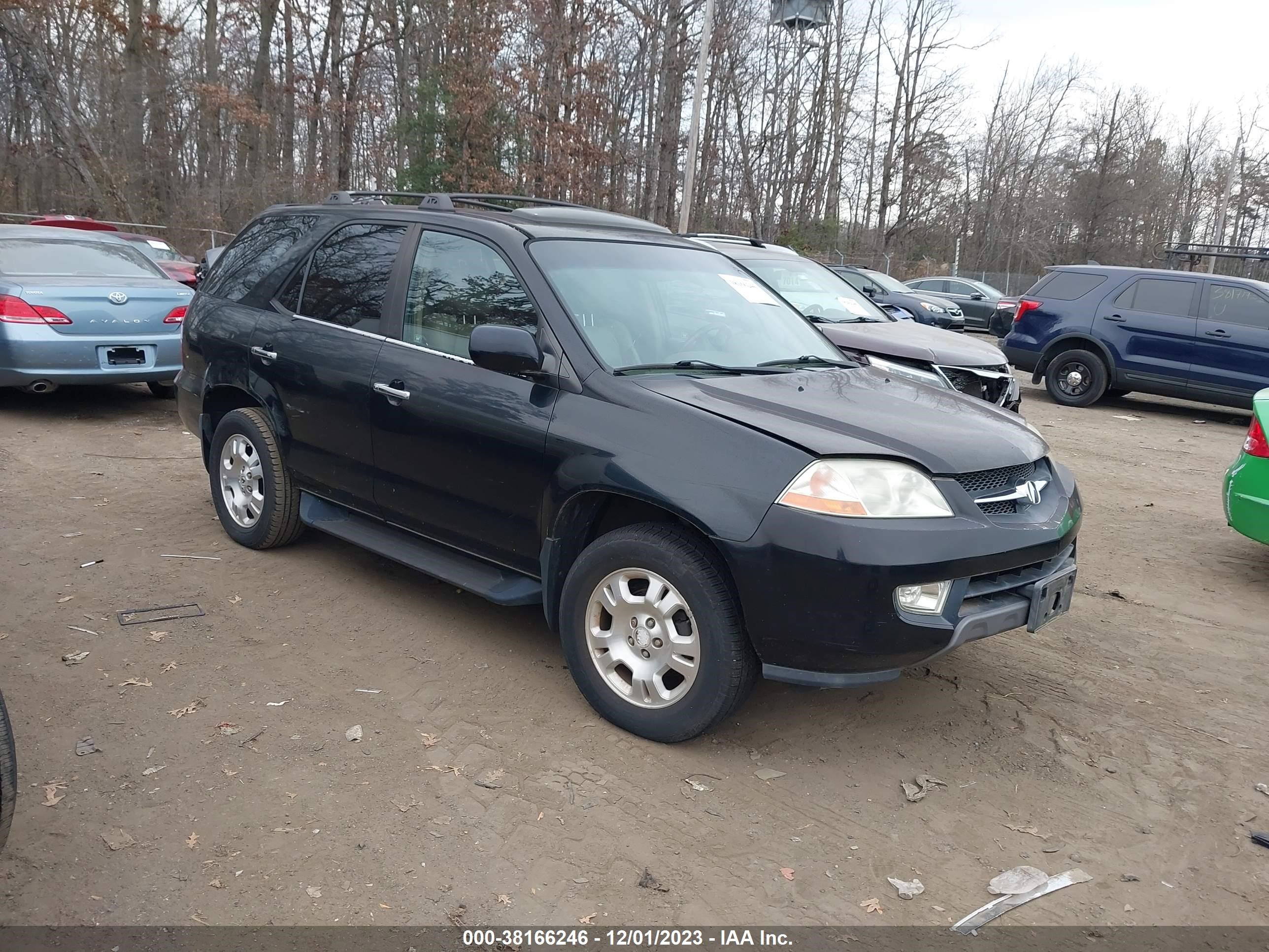 acura mdx 2001 2hnyd18221h536412