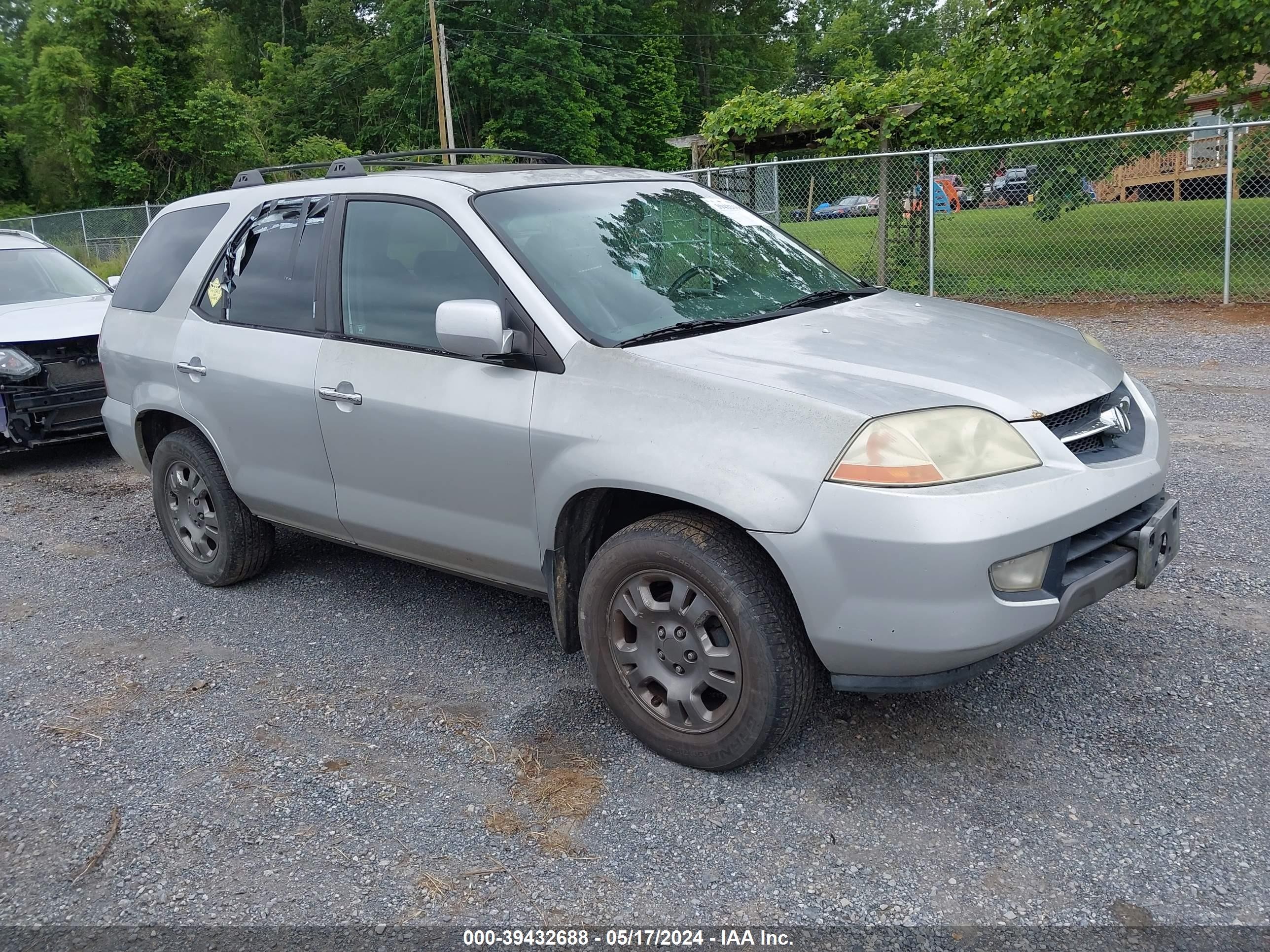 acura mdx 2002 2hnyd18222h540848