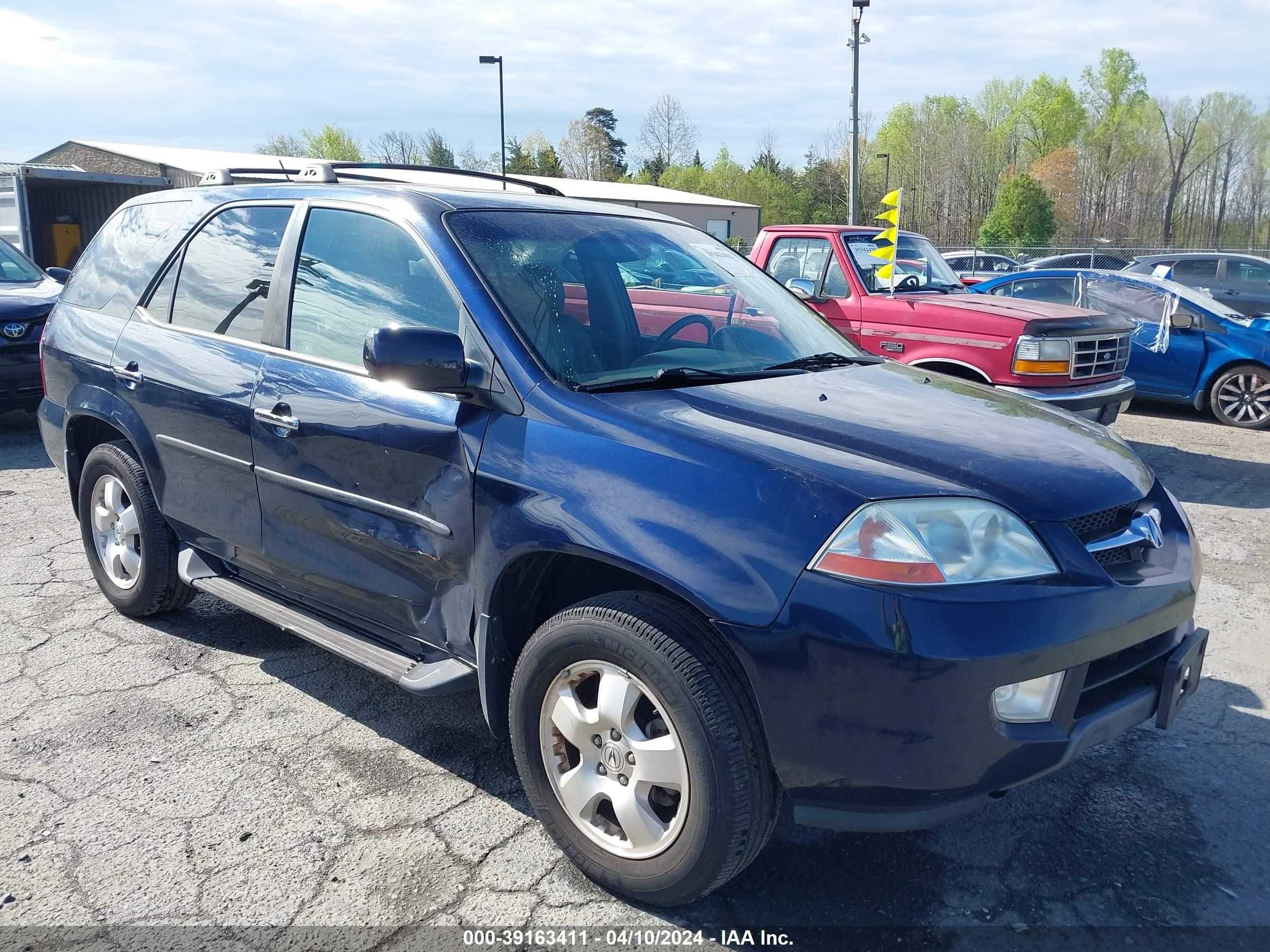 acura mdx 2003 2hnyd18263h523035