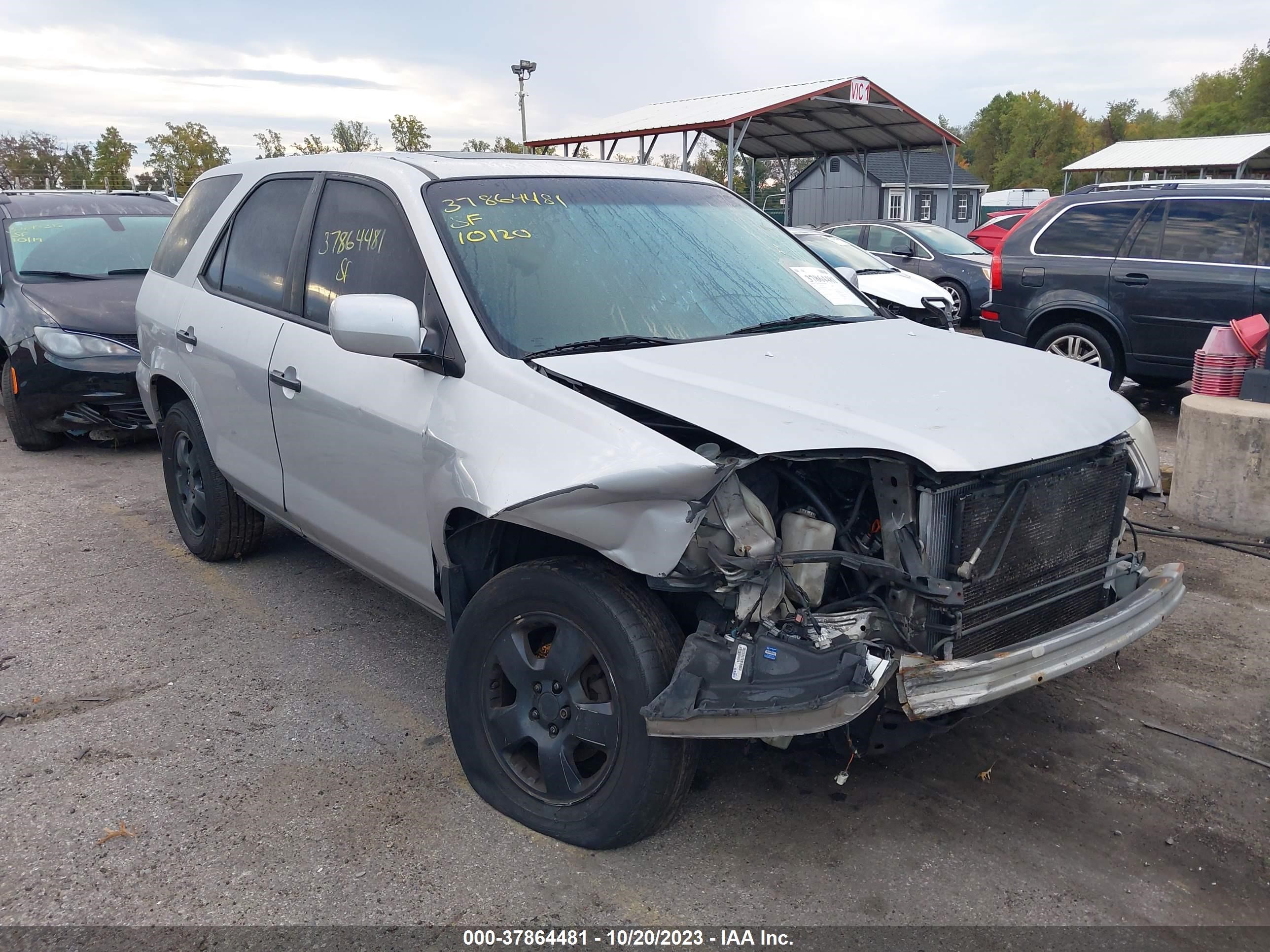 acura mdx 2004 2hnyd18284h521997