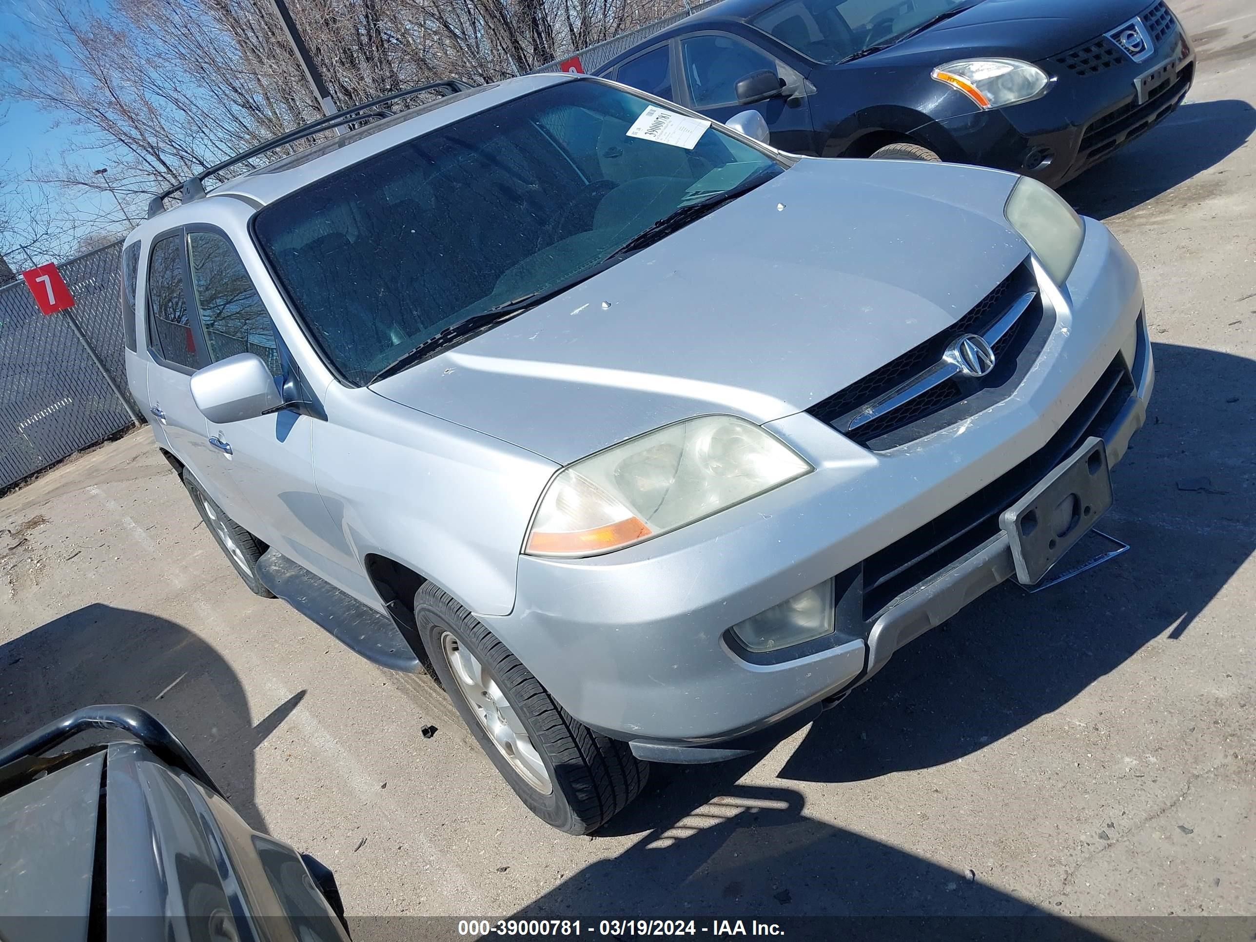 acura mdx 2003 2hnyd18293h521845