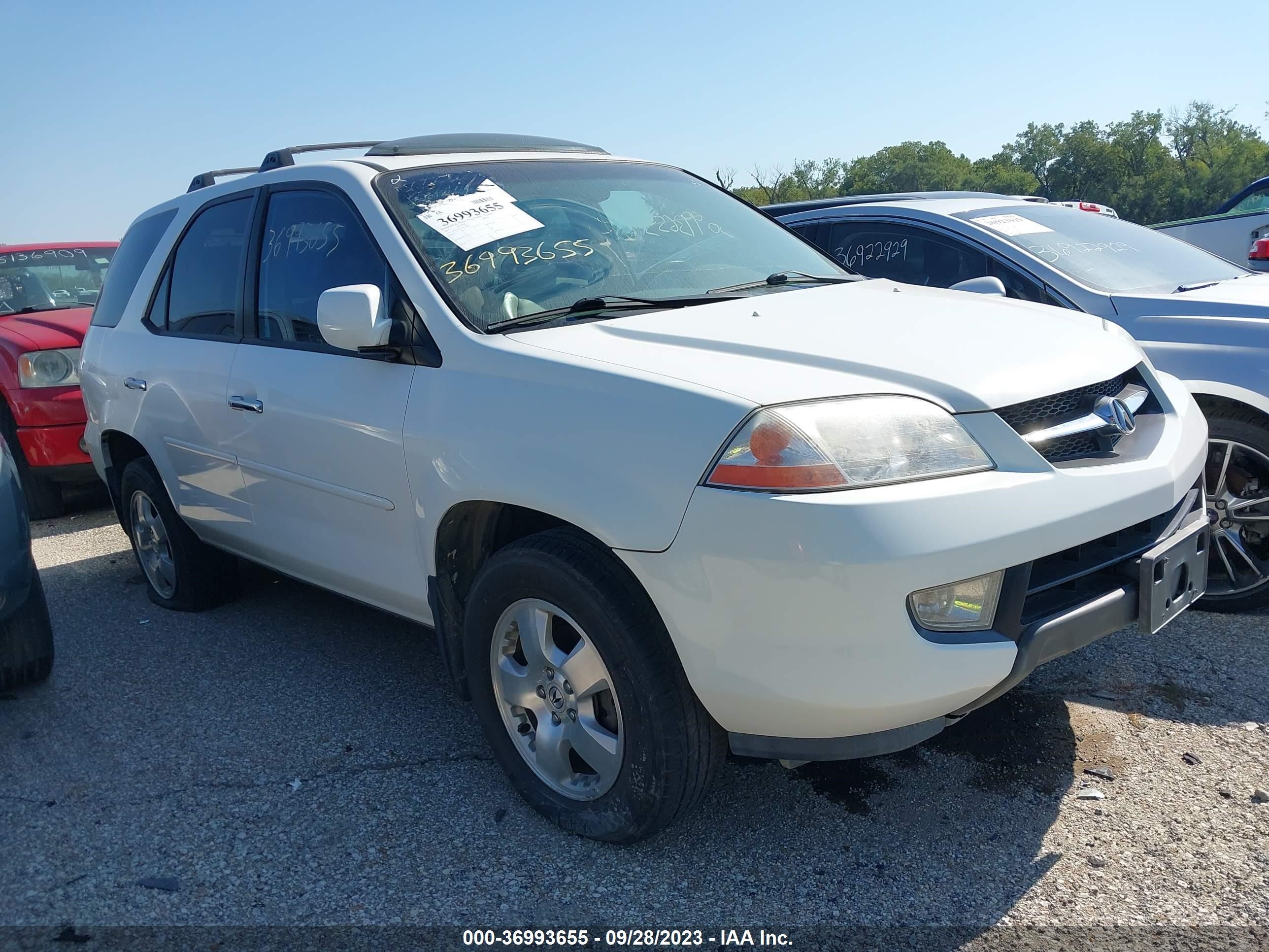 acura mdx 2003 2hnyd182x3h530540