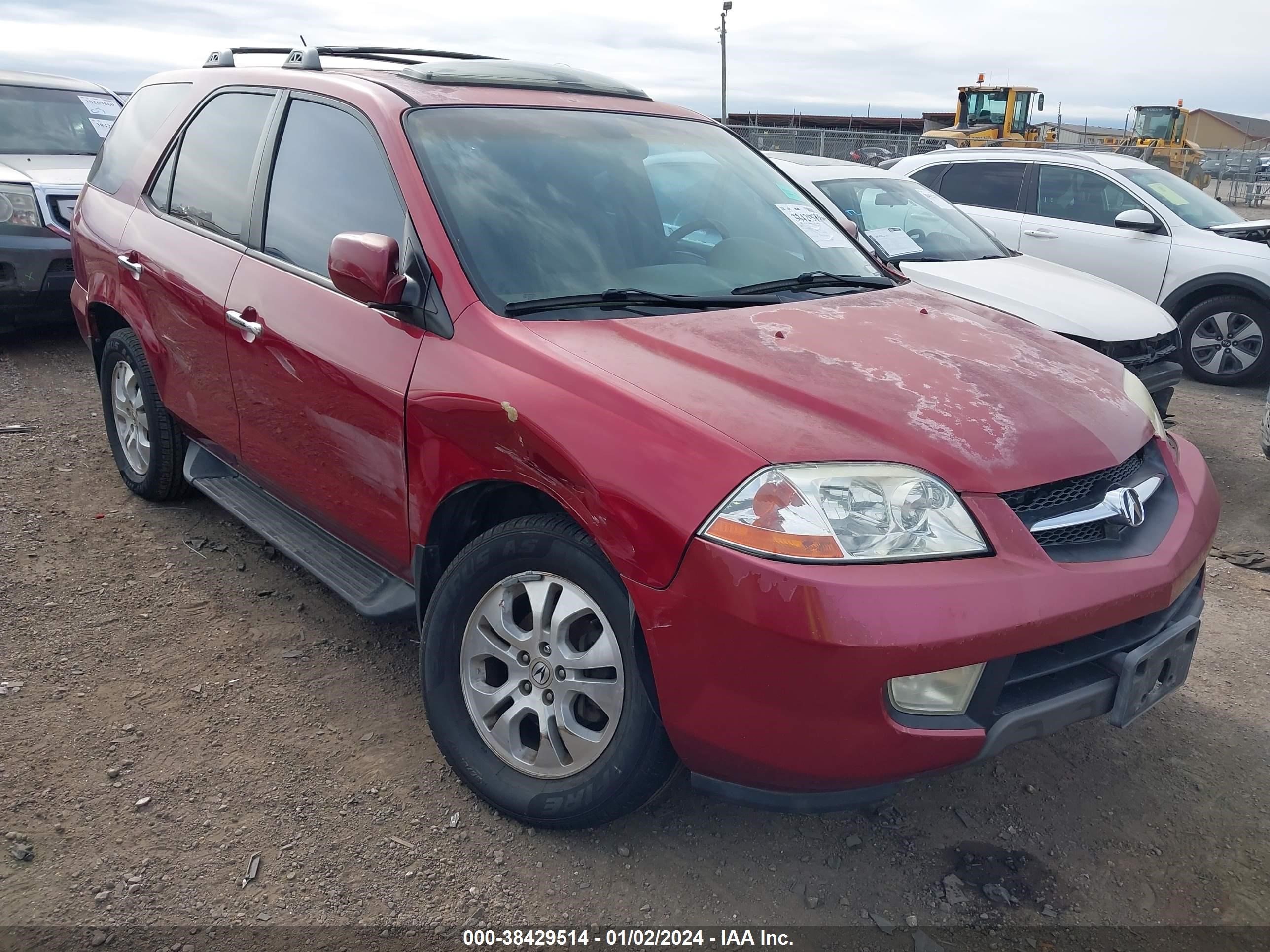 acura mdx 2003 2hnyd18623h503027