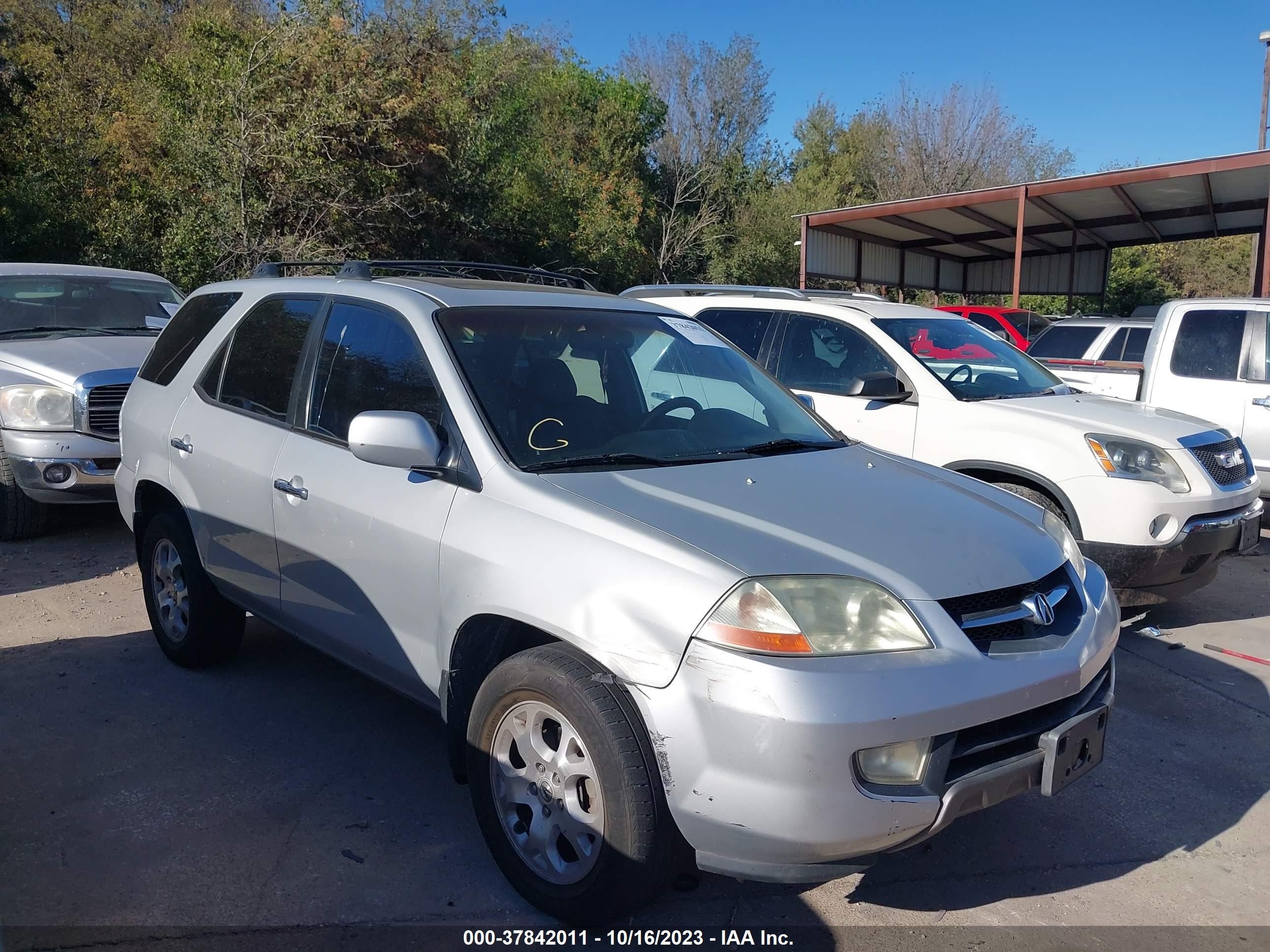 acura mdx 2001 2hnyd18631h543985