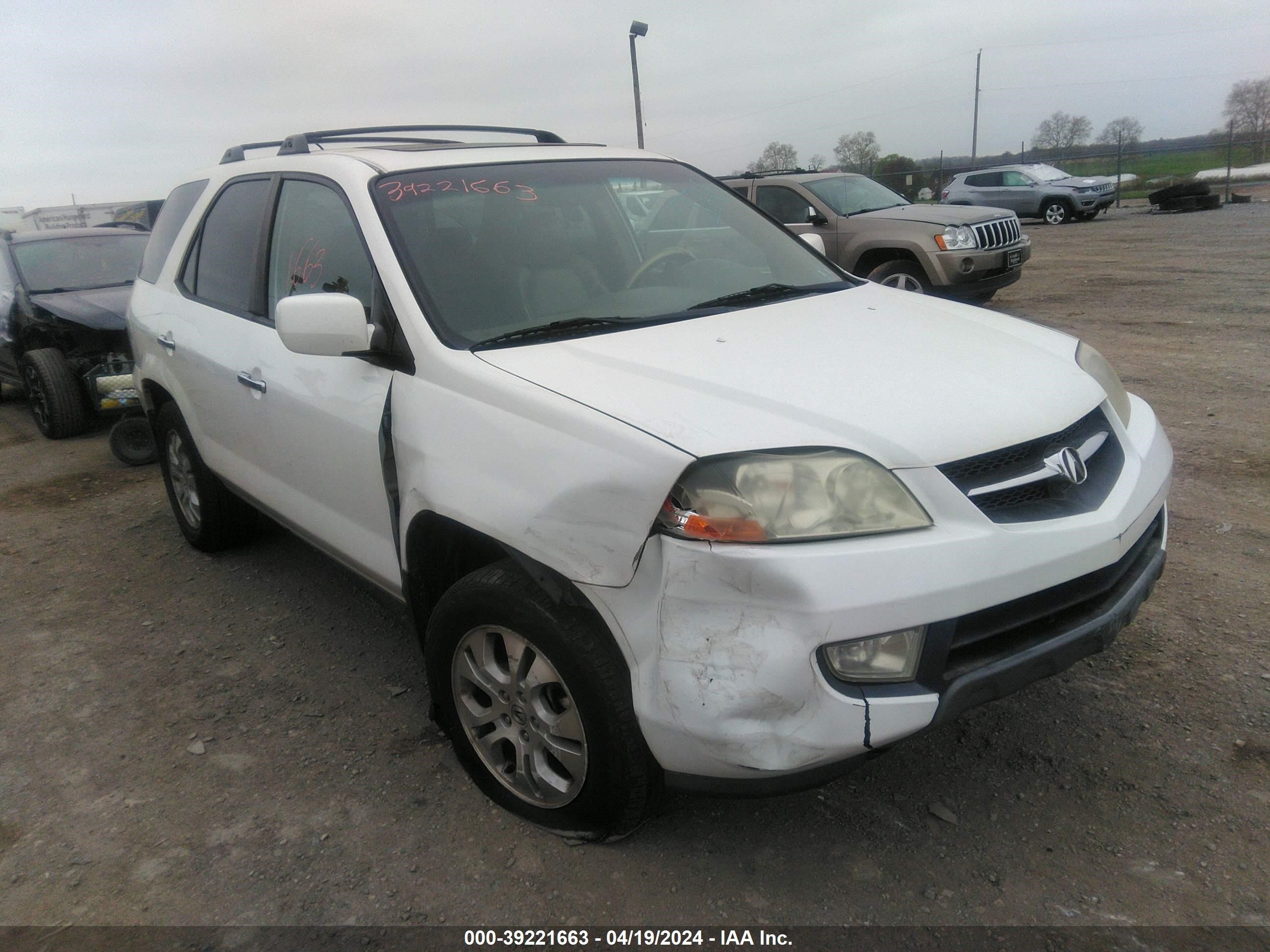 acura mdx 2003 2hnyd18653h500431