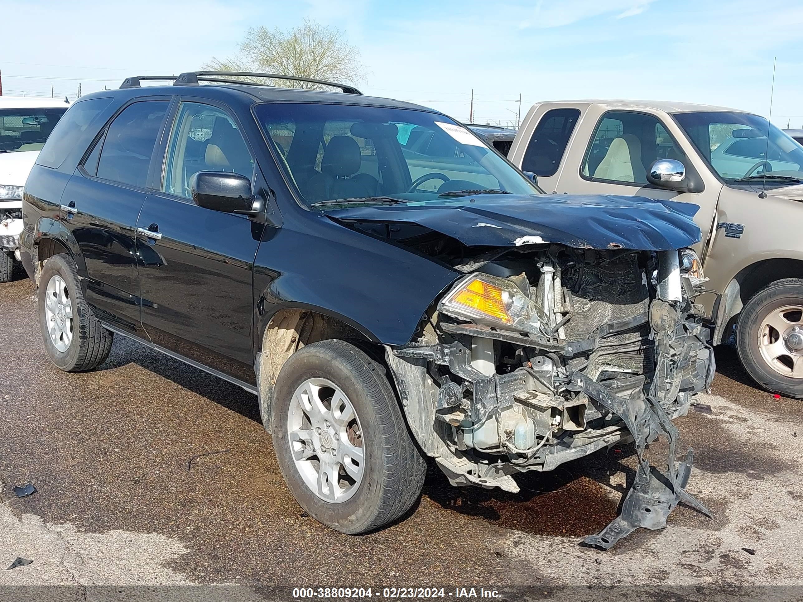 acura mdx 2006 2hnyd18656h539542