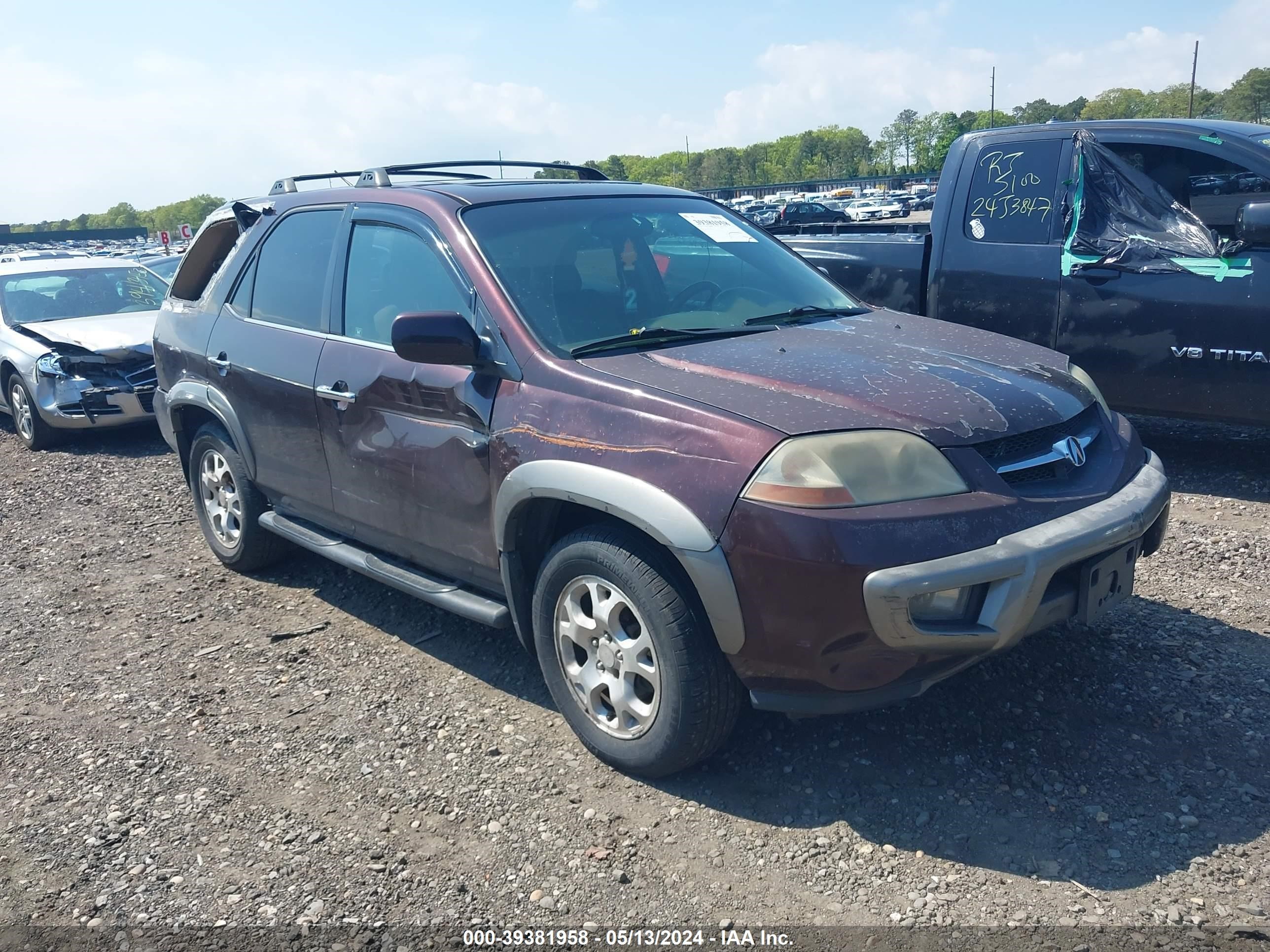 acura mdx 2001 2hnyd18671h518863